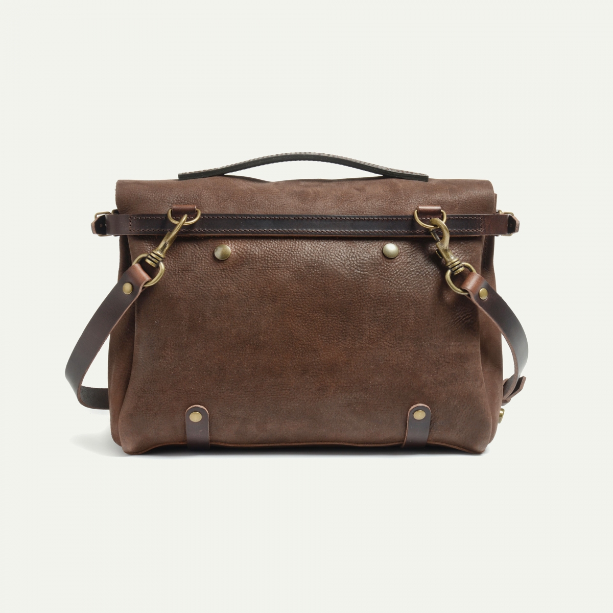 Postman bag Éclair S - Coffee / Waxed Stonewashed Leather (image n°3)