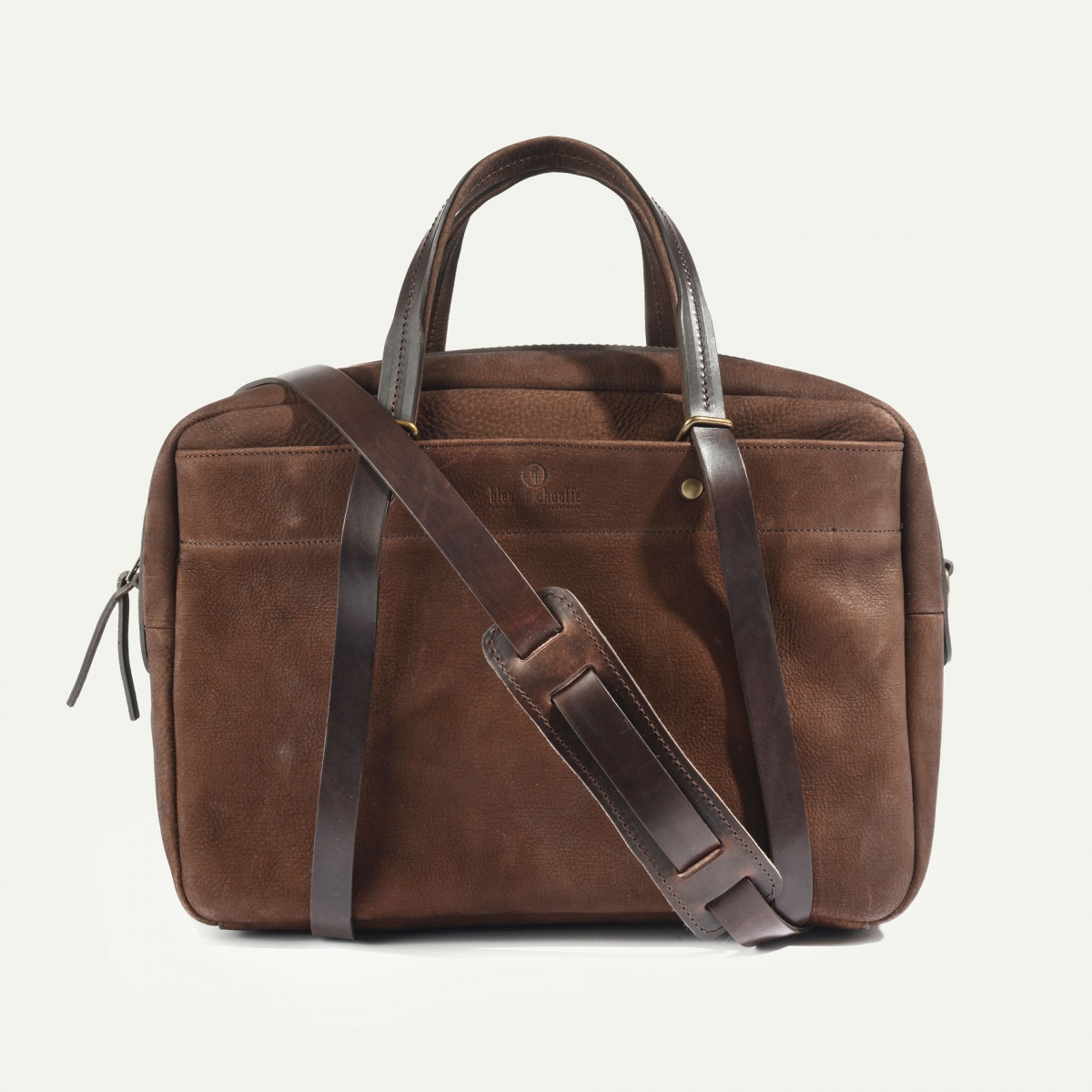 Sac business Report - Café / Cuir Waxé Stonewashed (image n°1)