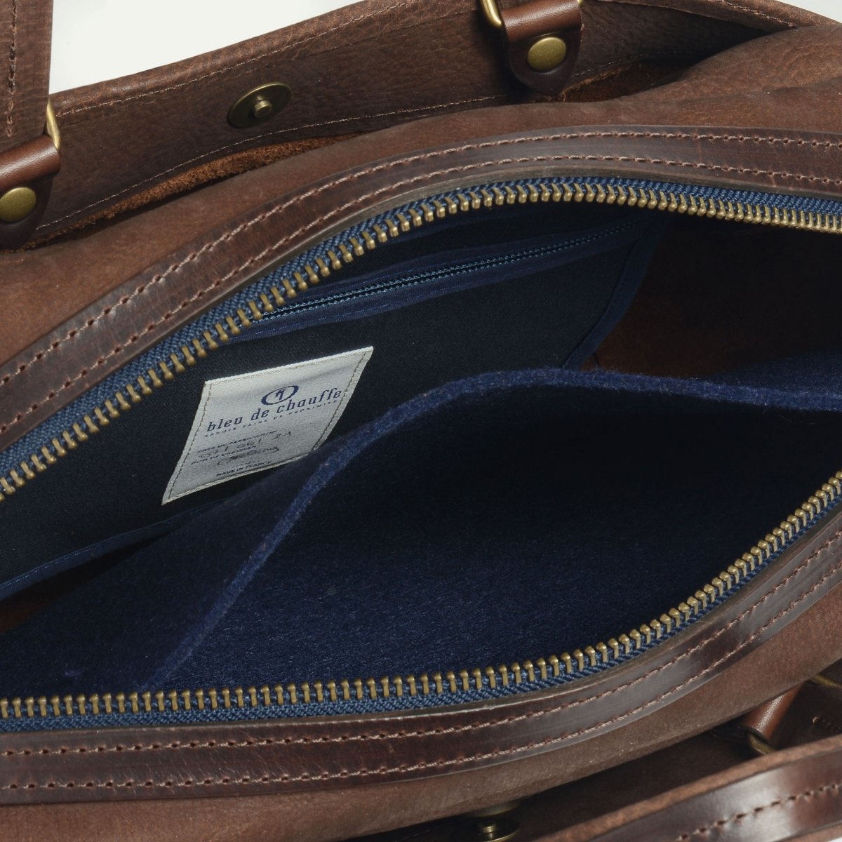 Sac business Report - Café / Cuir Waxé Stonewashed (image n°5)