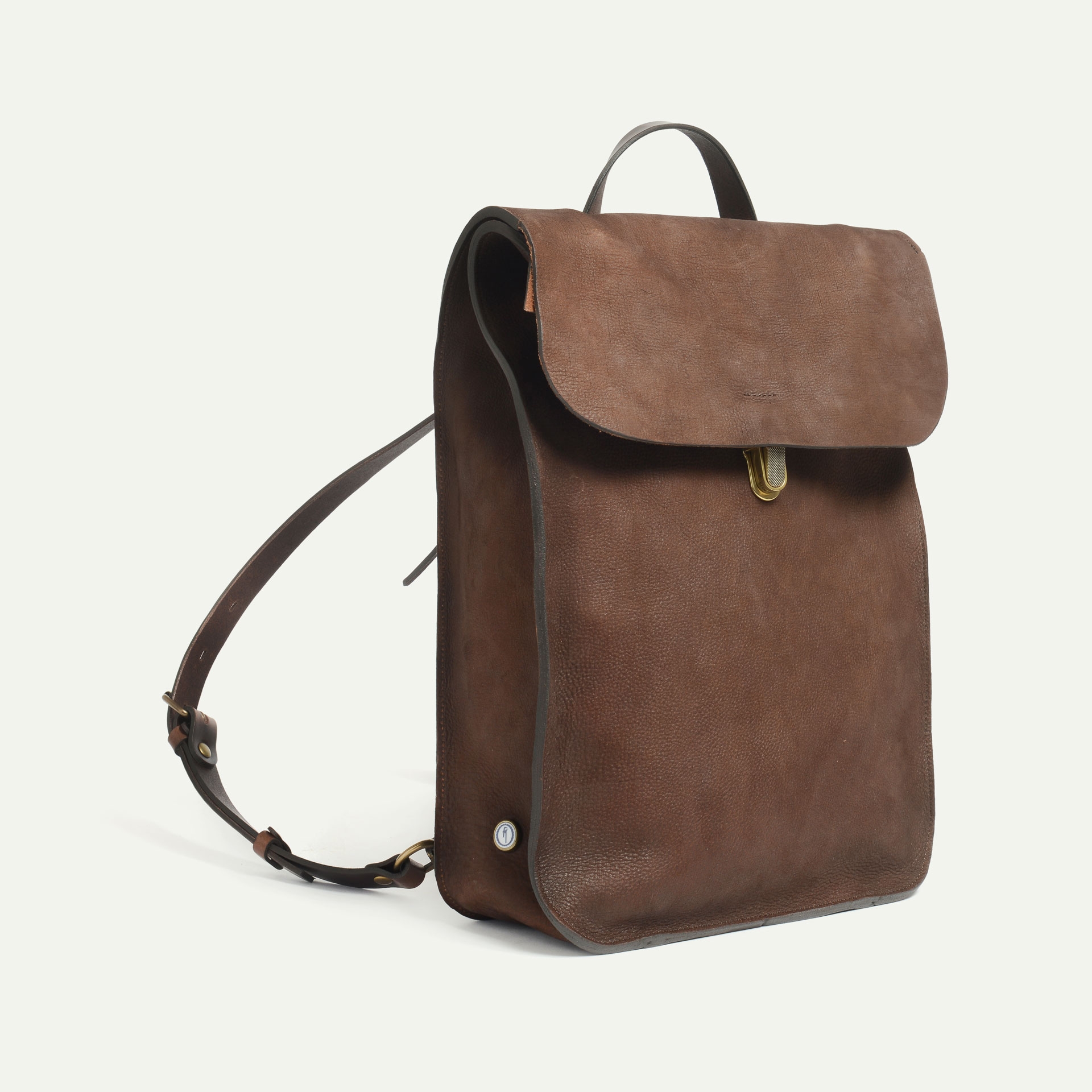 Sac à dos Puncho WAX - café / Cuir Waxé Stonewashed (image n°2)