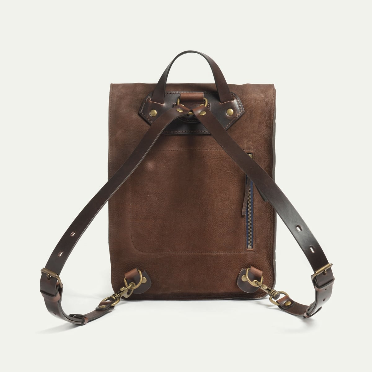 Sac à dos Puncho WAX - café / Cuir Waxé Stonewashed (image n°3)