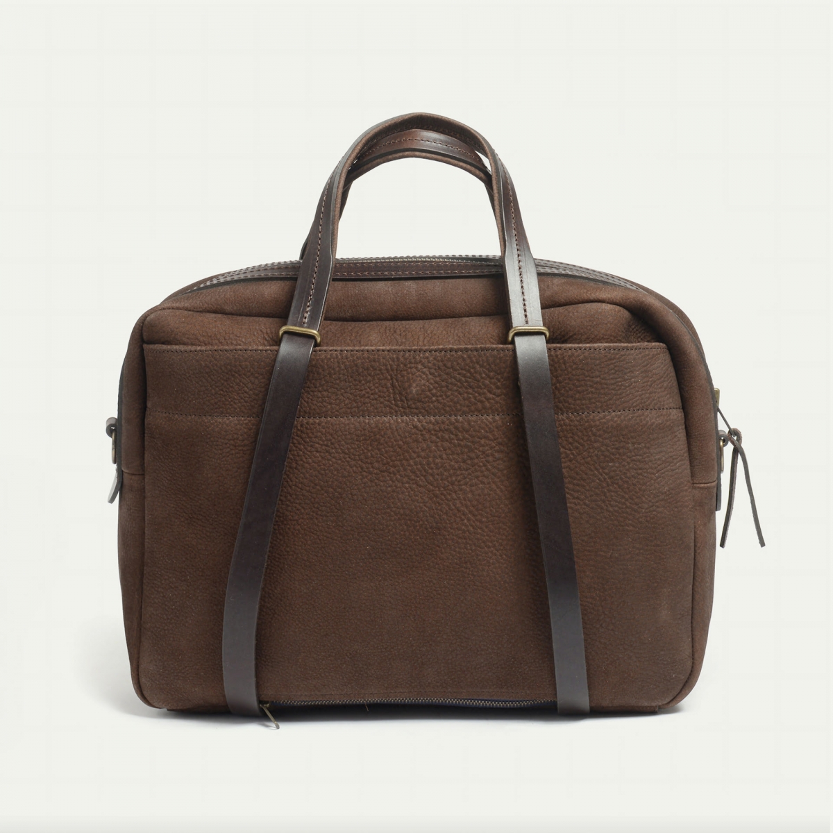 Sac business Report - Café / Cuir Waxé Stonewashed (image n°3)