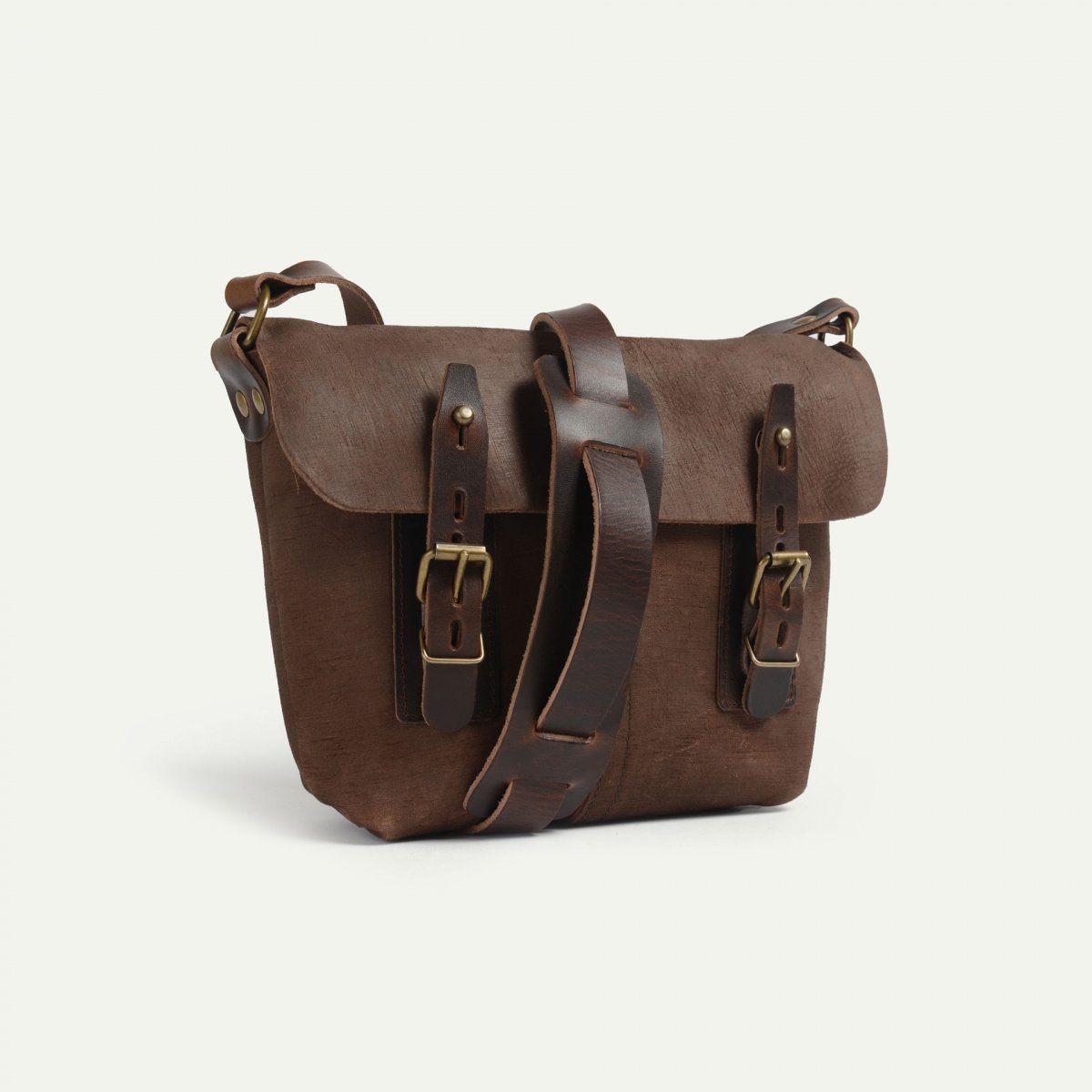 Louis Satchel bag - Coffee / Waxed Stonewashed Leather (image n°2)