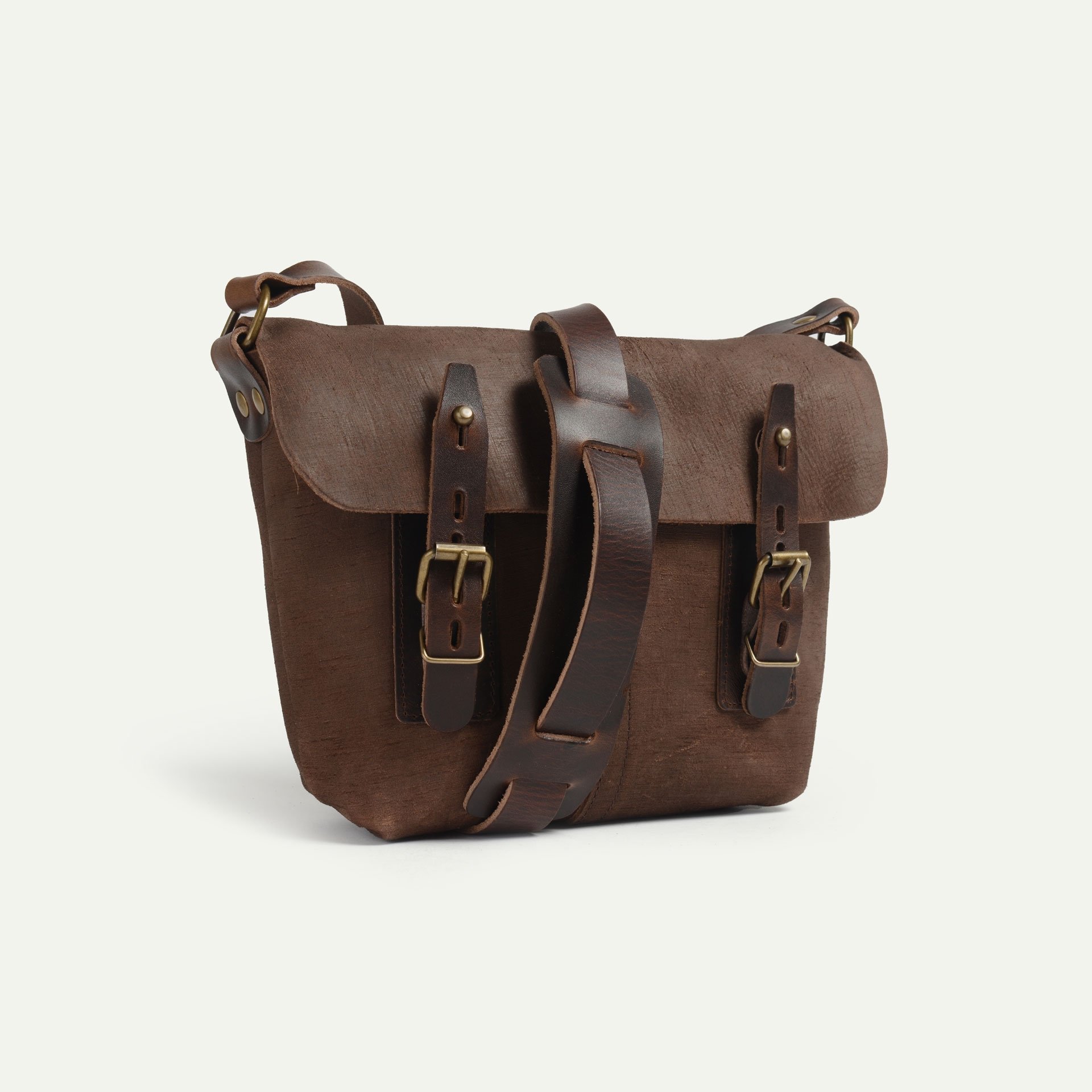 Louis Satchel bag - Coffee / Waxed Stonewashed Leather (image n°2)