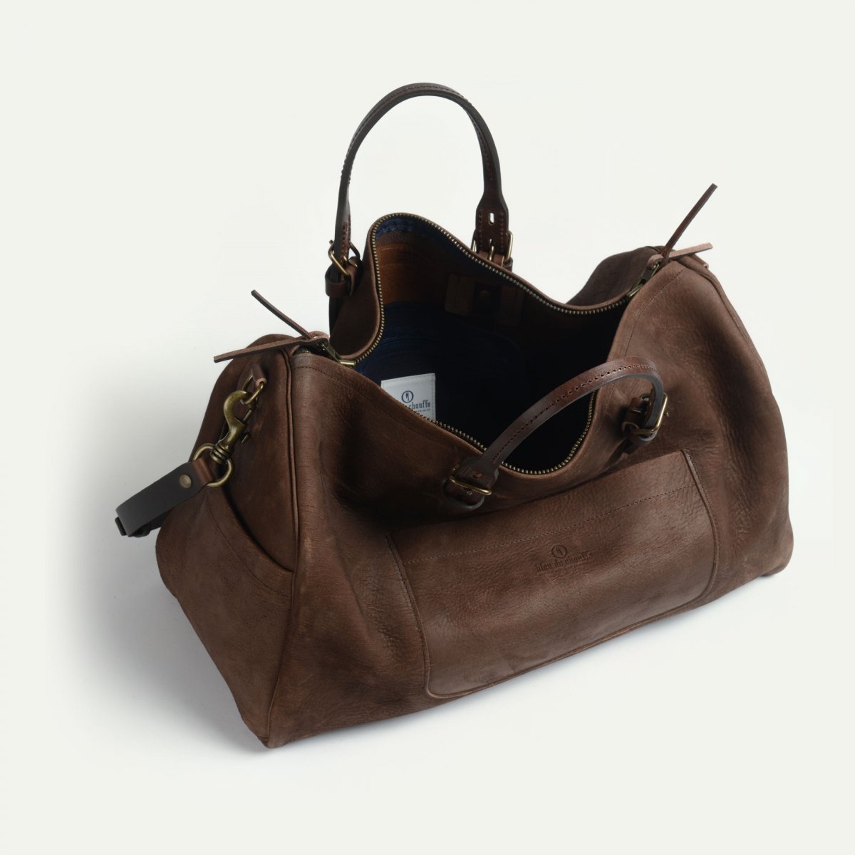 Sac de voyage Hobo - café / Cuir Waxé Stonewashed (image n°4)