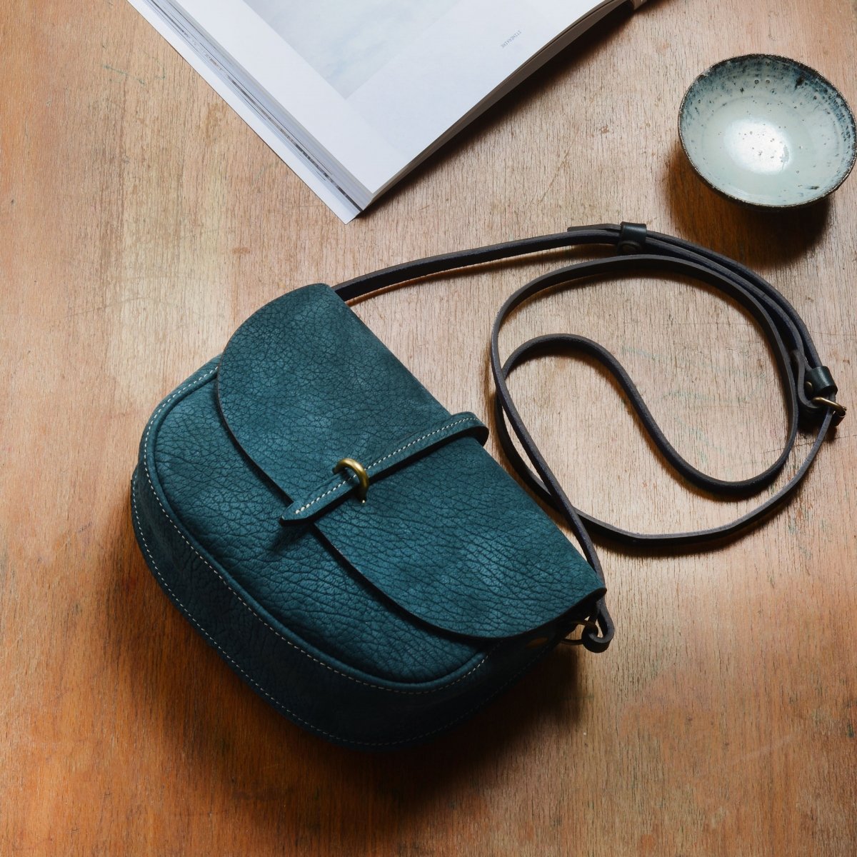 Mini sac postier Java - Soft Petrolio (image n°5)