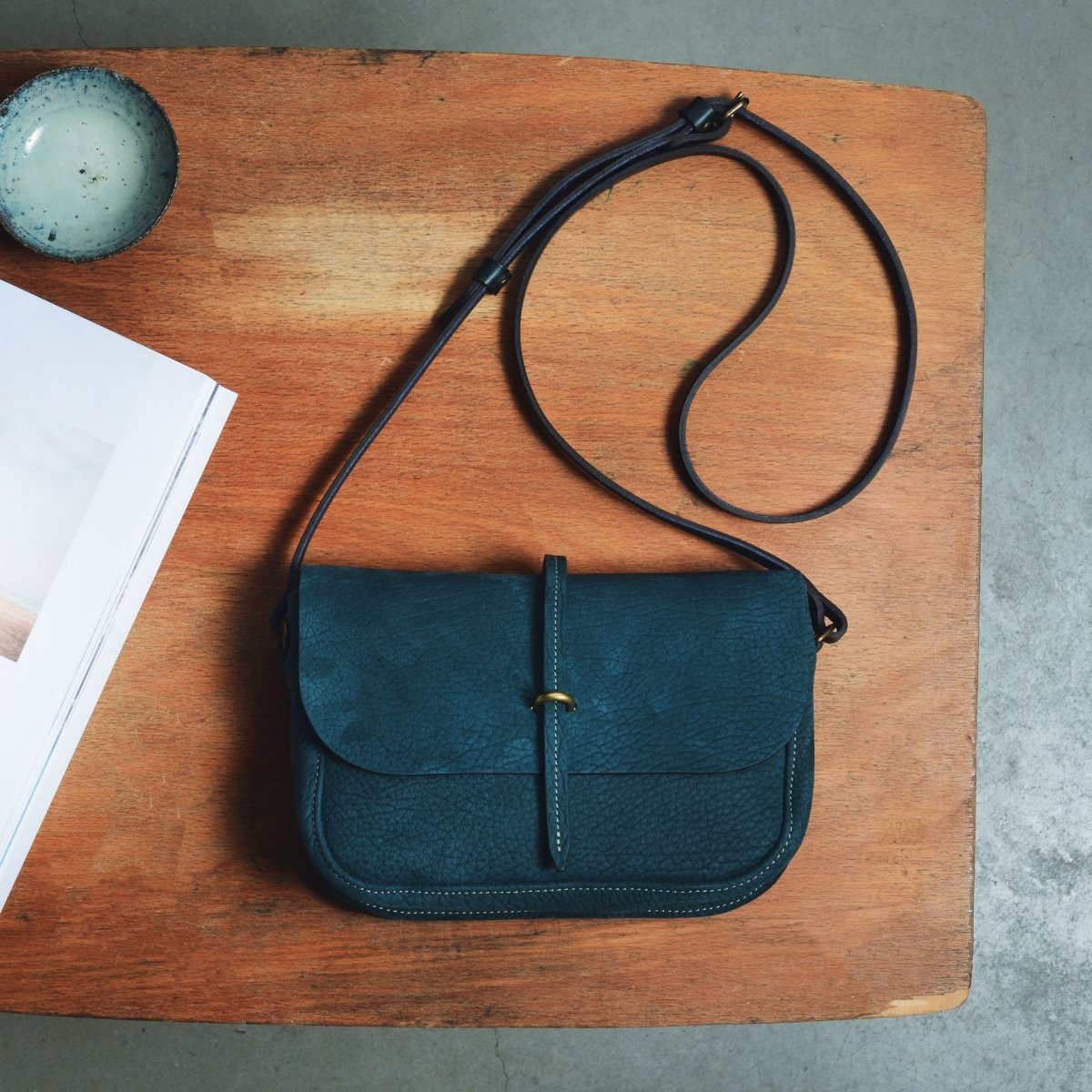Sac postier Pastis - Soft Petrolio (image n°4)
