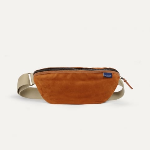New Beat Belt bag / Suede - Ochre