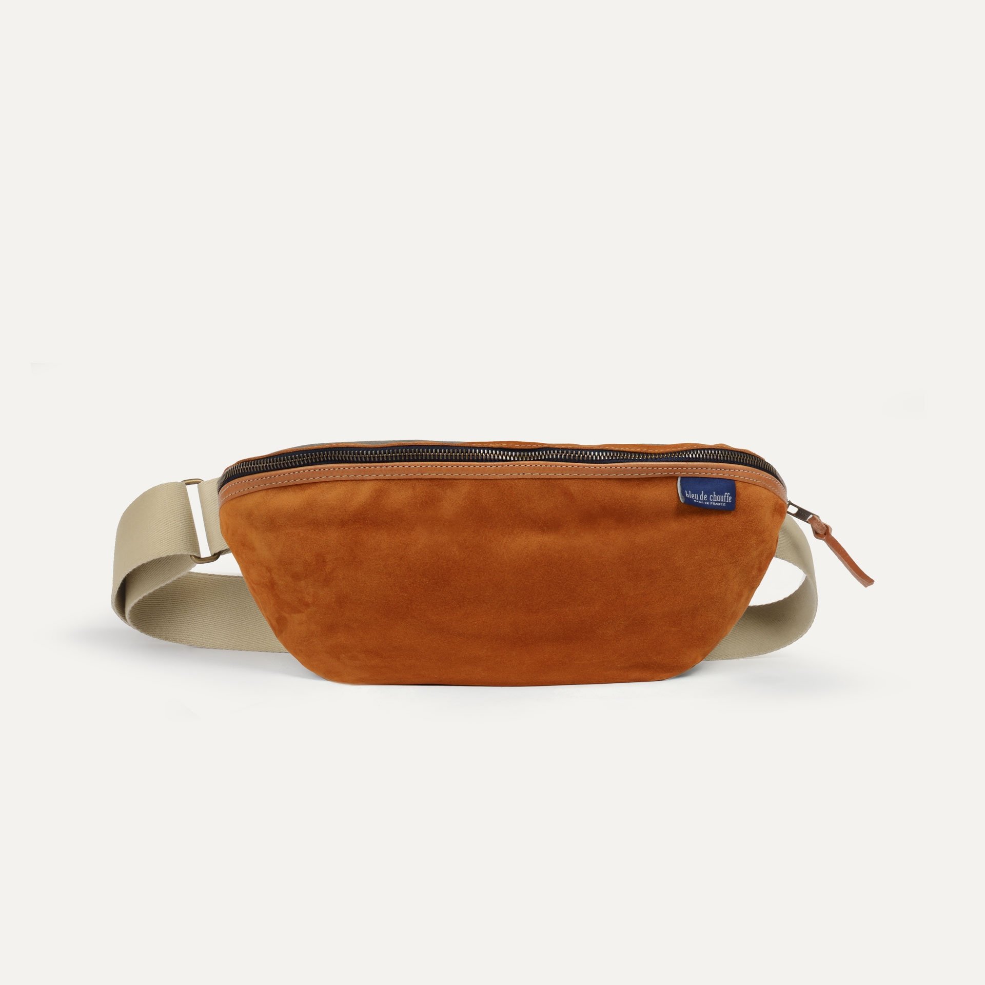 Gürteltasche New Beat / Veloursleder - Ocker (image n°1)