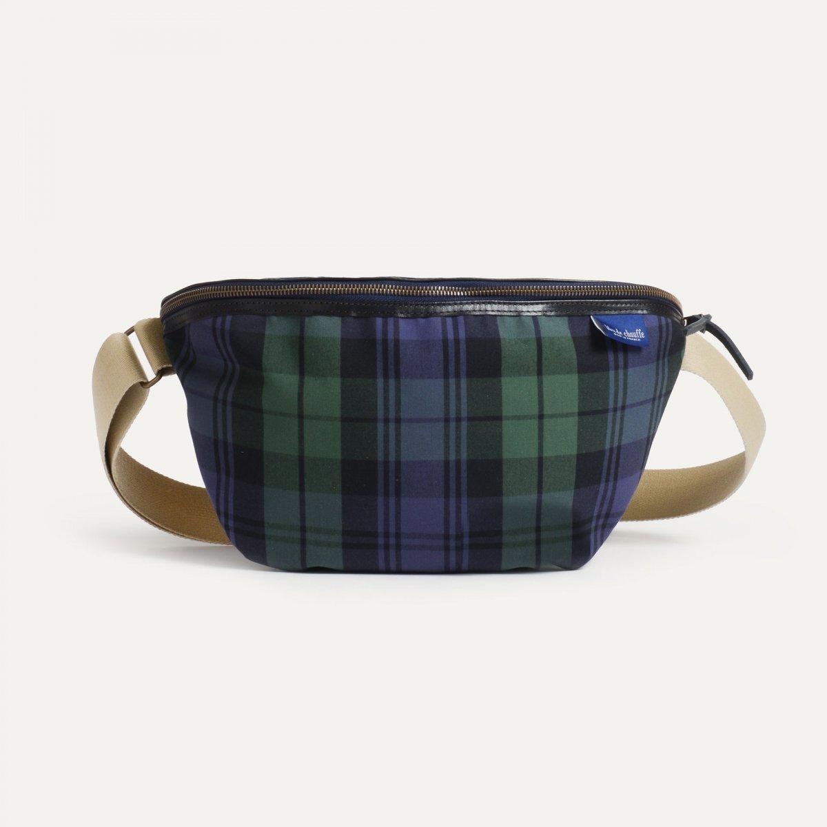 New Beat XL Belt bag - Blue tartan (image n°1)