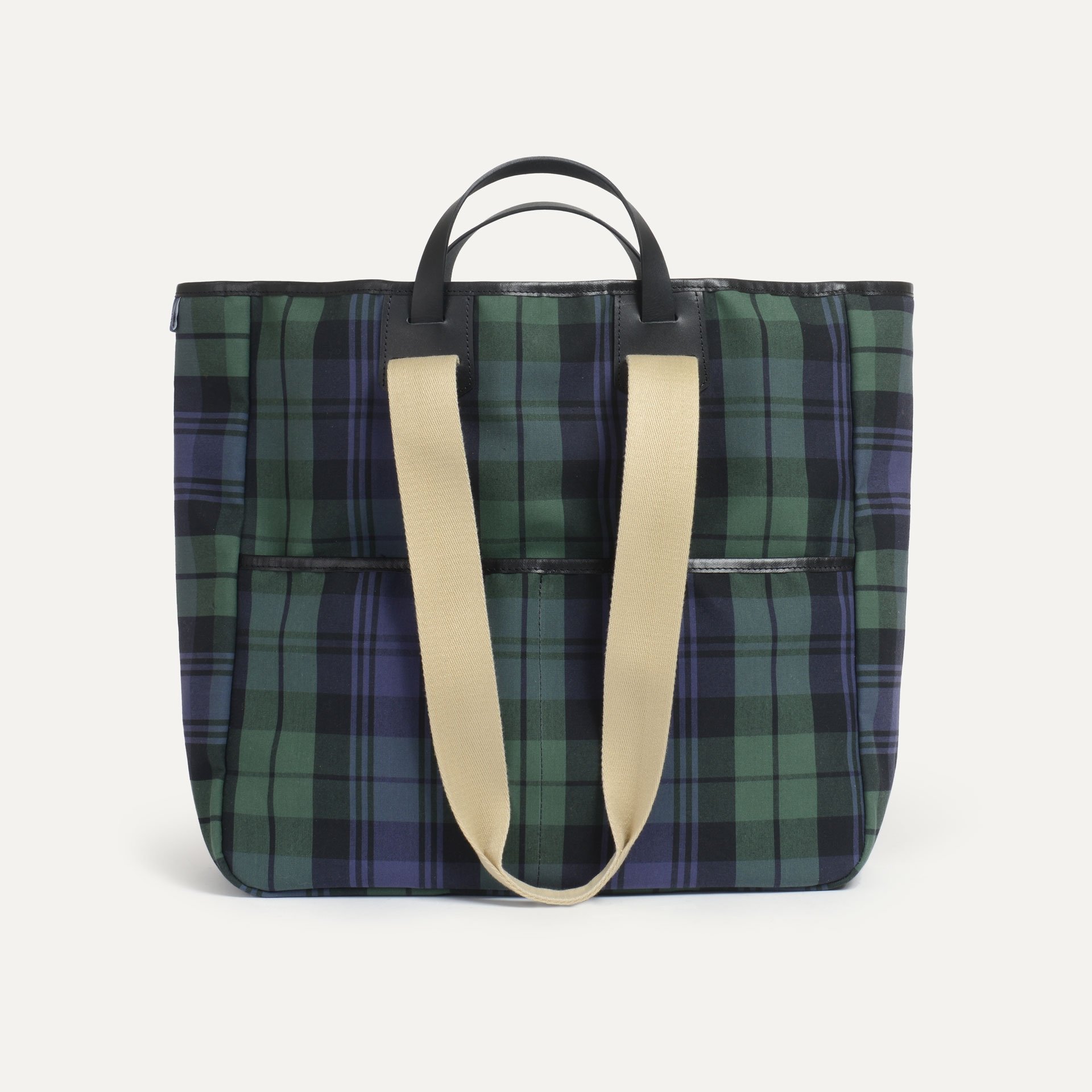 Tragetasche Musette Meline - Navy Tartan (image n°2)