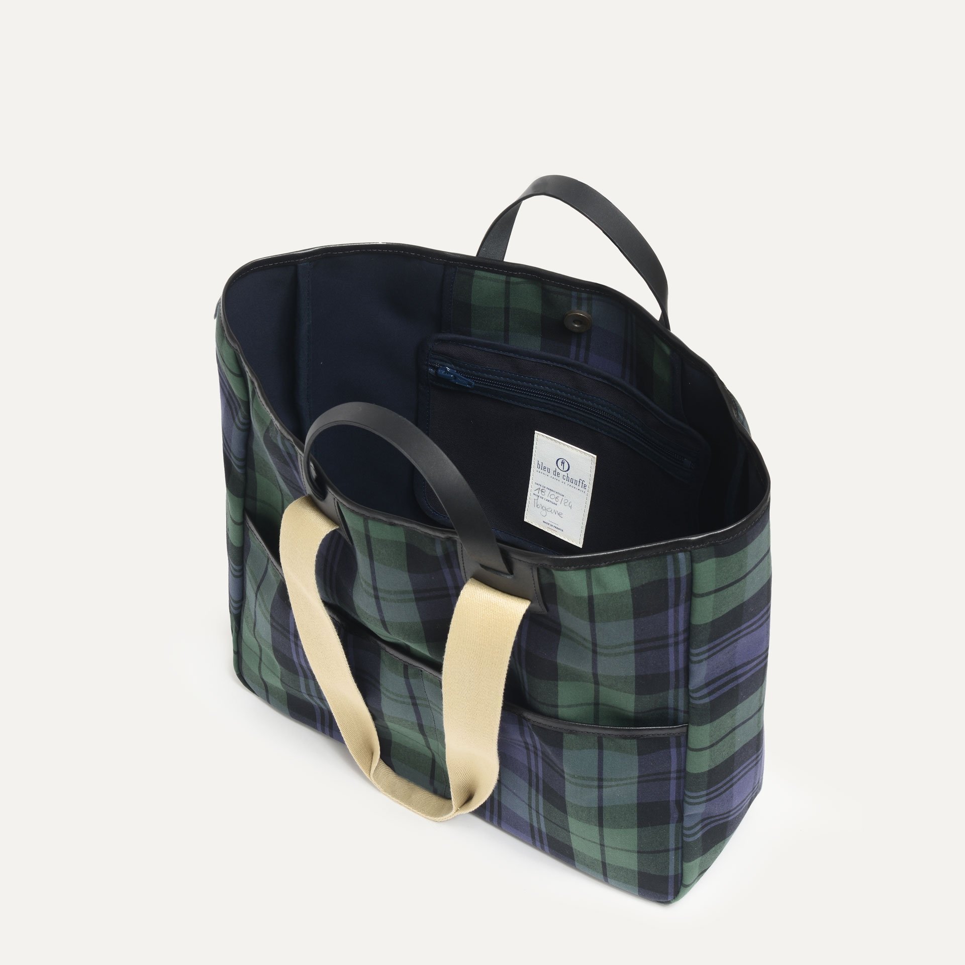 Tragetasche Musette Meline - Navy Tartan (image n°4)