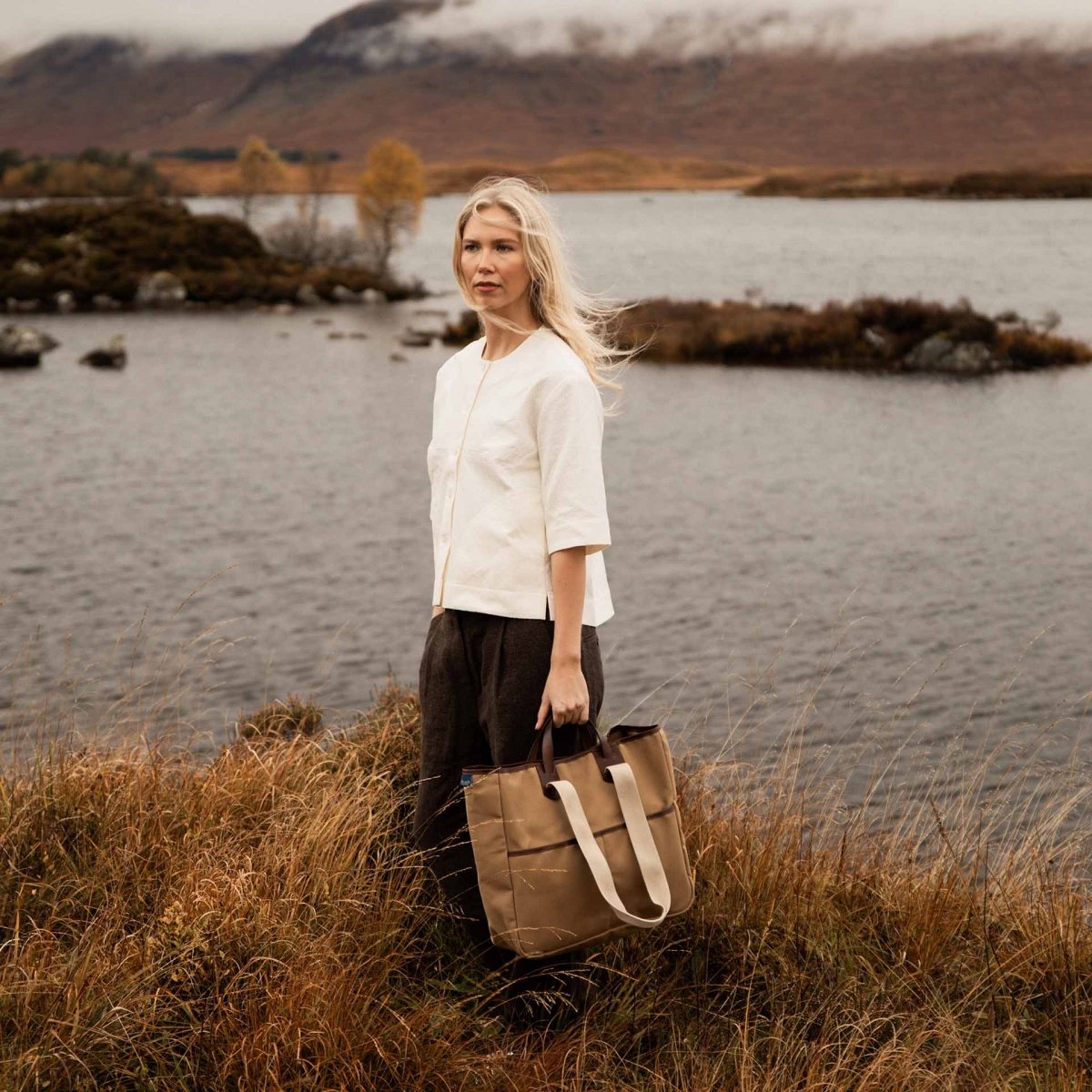 Tote Bag Musette Meline - Camel BM (image n°5)