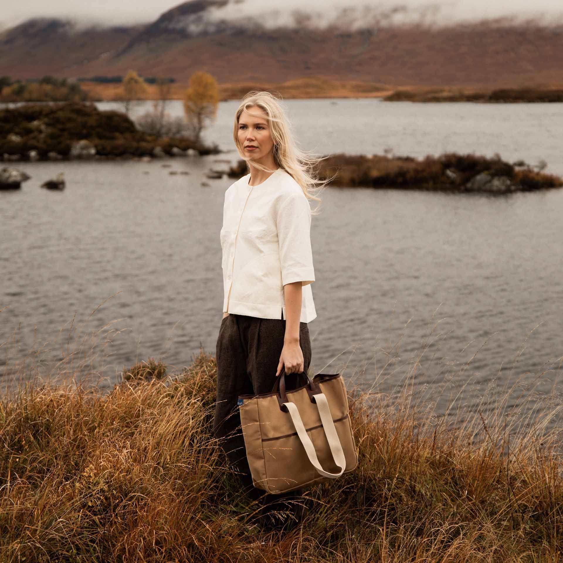 Cabas Musette Meline - Camel BM (image n°5)