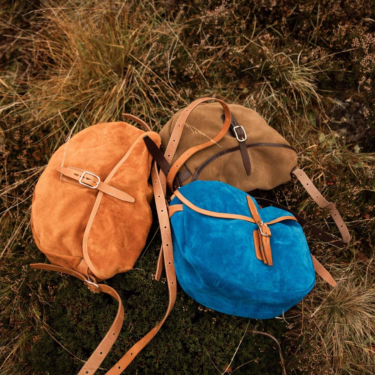 Musette du pêcheur demi lune Margot - Bleu Absolut (image n°6)