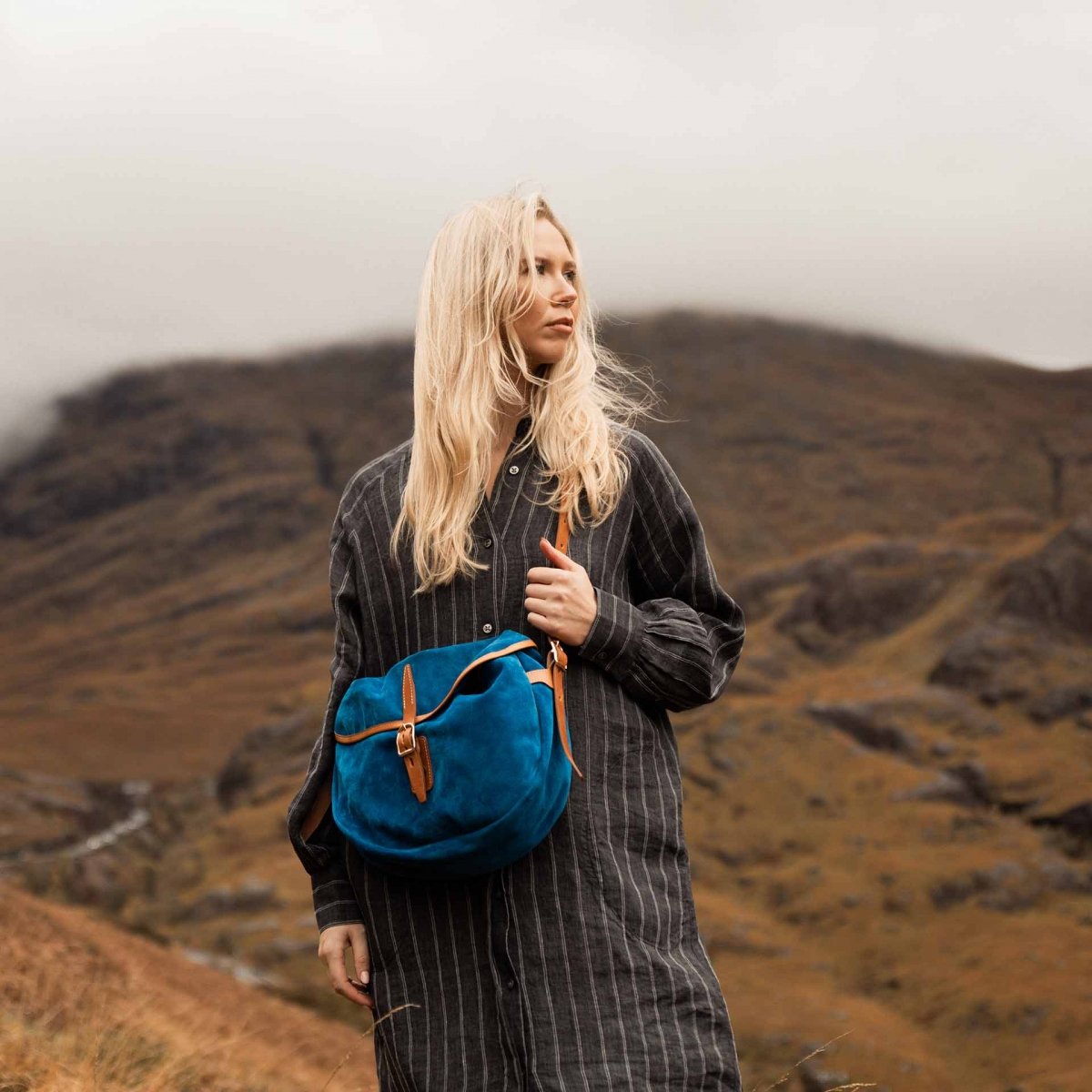 Margot half moon fisherman's bag - Absolut Blue (image n°7)