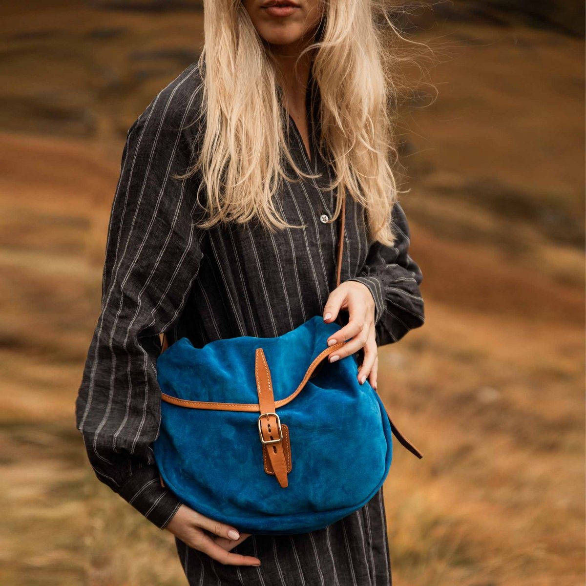 Margot half moon fisherman's bag - Absolut Blue (image n°8)