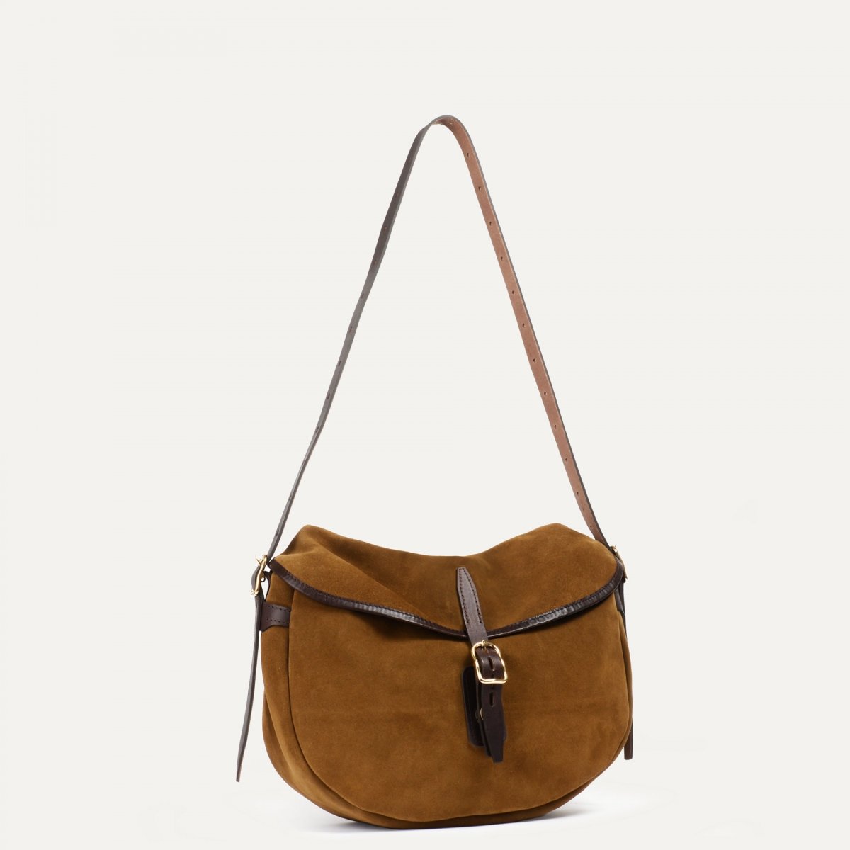 Musette du pêcheur demi lune Margot - Tabac (image n°2)