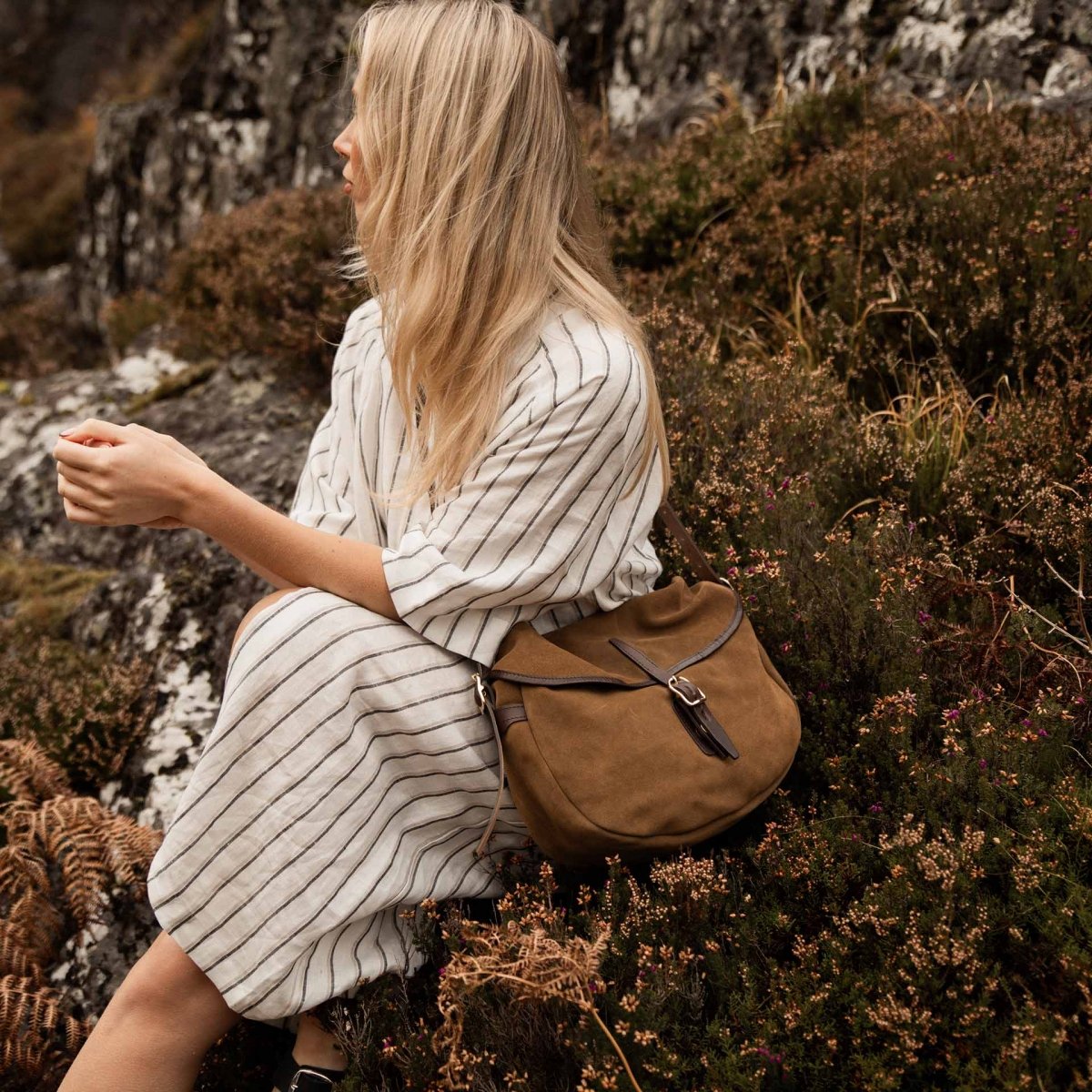 Margot half moon fisherman's bag - Hazelnut Brown (image n°6)