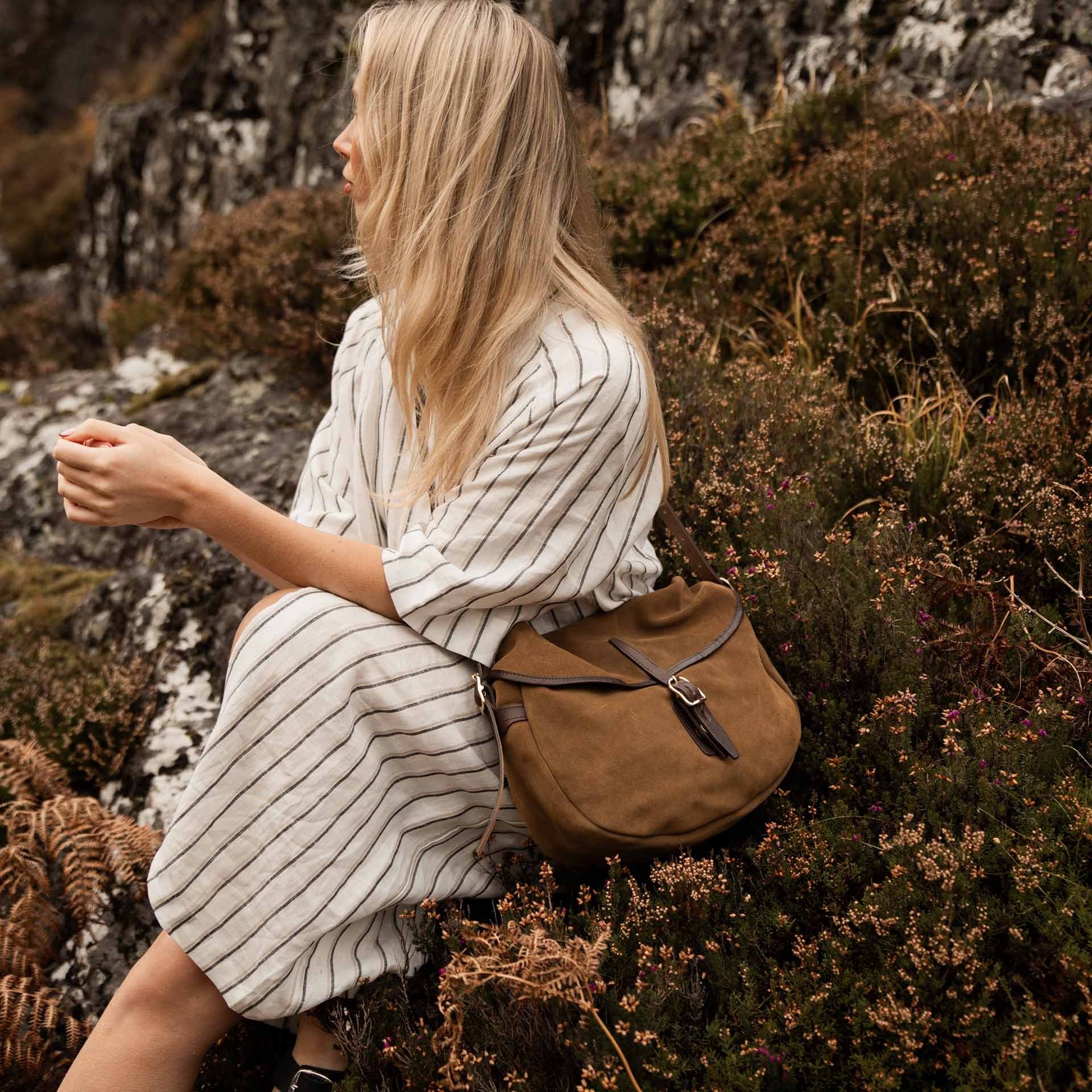 Margot half moon fisherman's bag - Hazelnut Brown (image n°6)