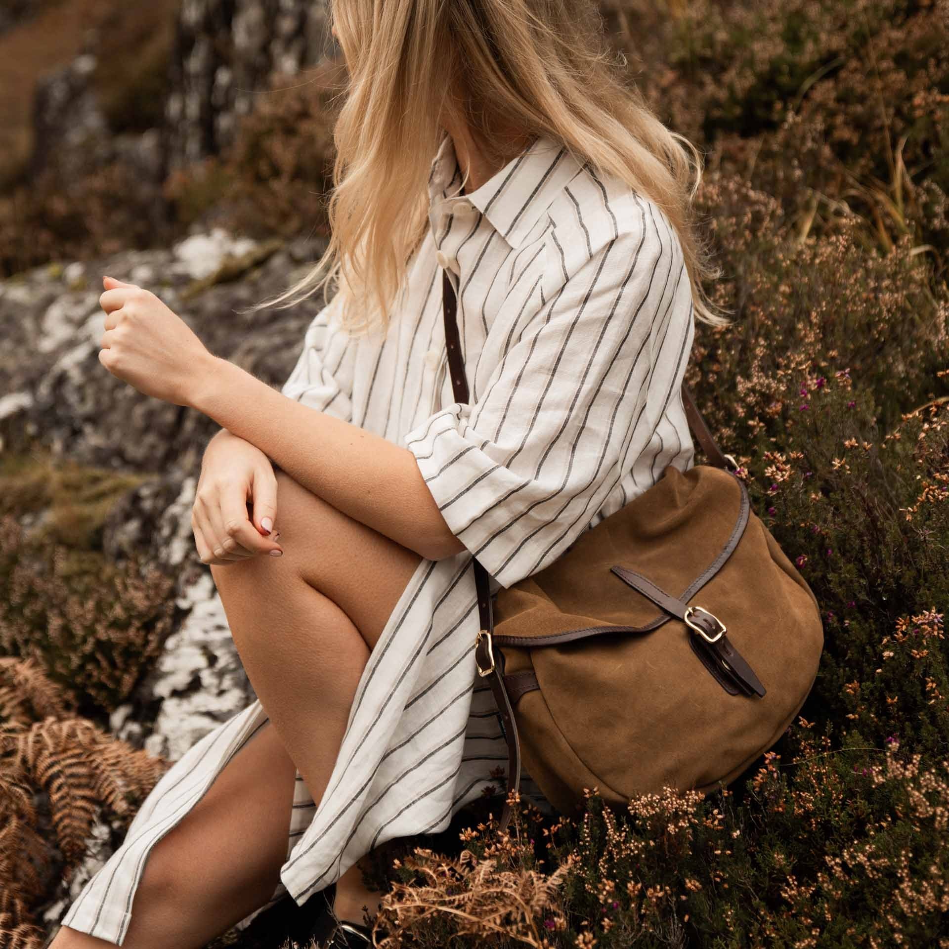 Margot half moon fisherman's bag - Hazelnut Brown (image n°5)