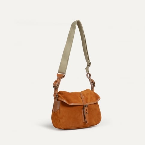 Musette du Pêcheur XS / Cuir Velours - Ocre