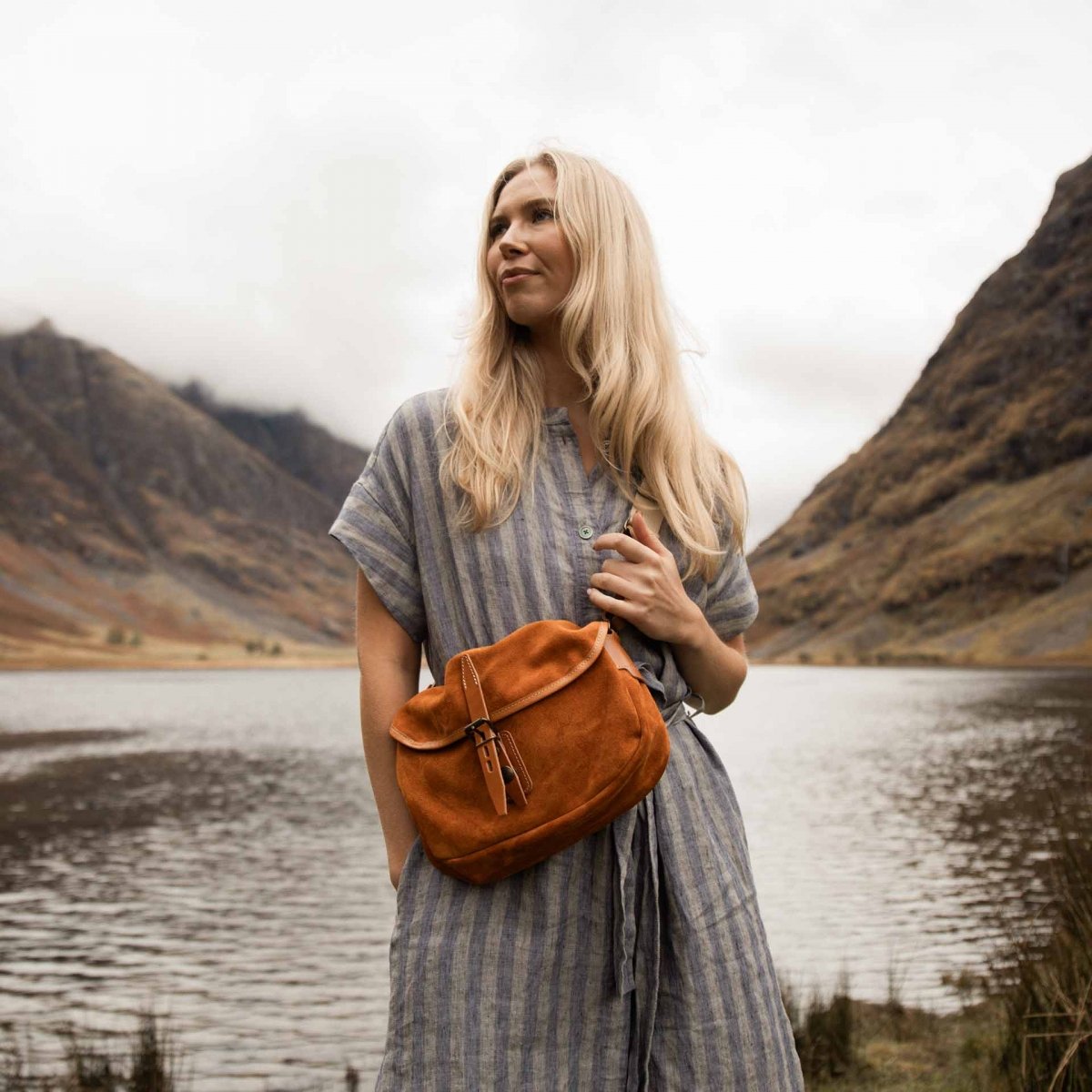 Fisherman's Musette XS / Suede - Ocher (image n°7)