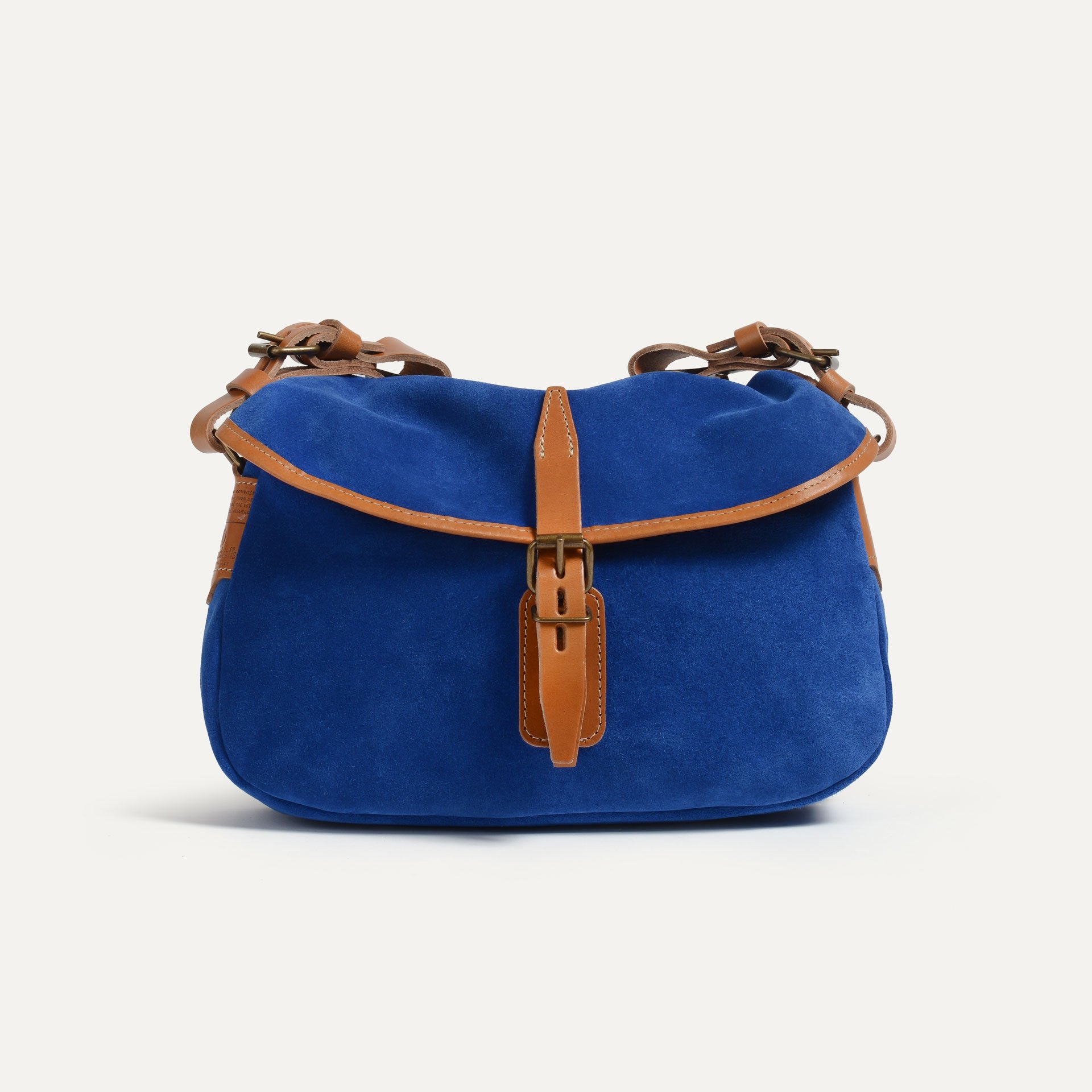 Musette du Pêcheur XS / Cuir Velours - Bleu Absolut (image n°2)