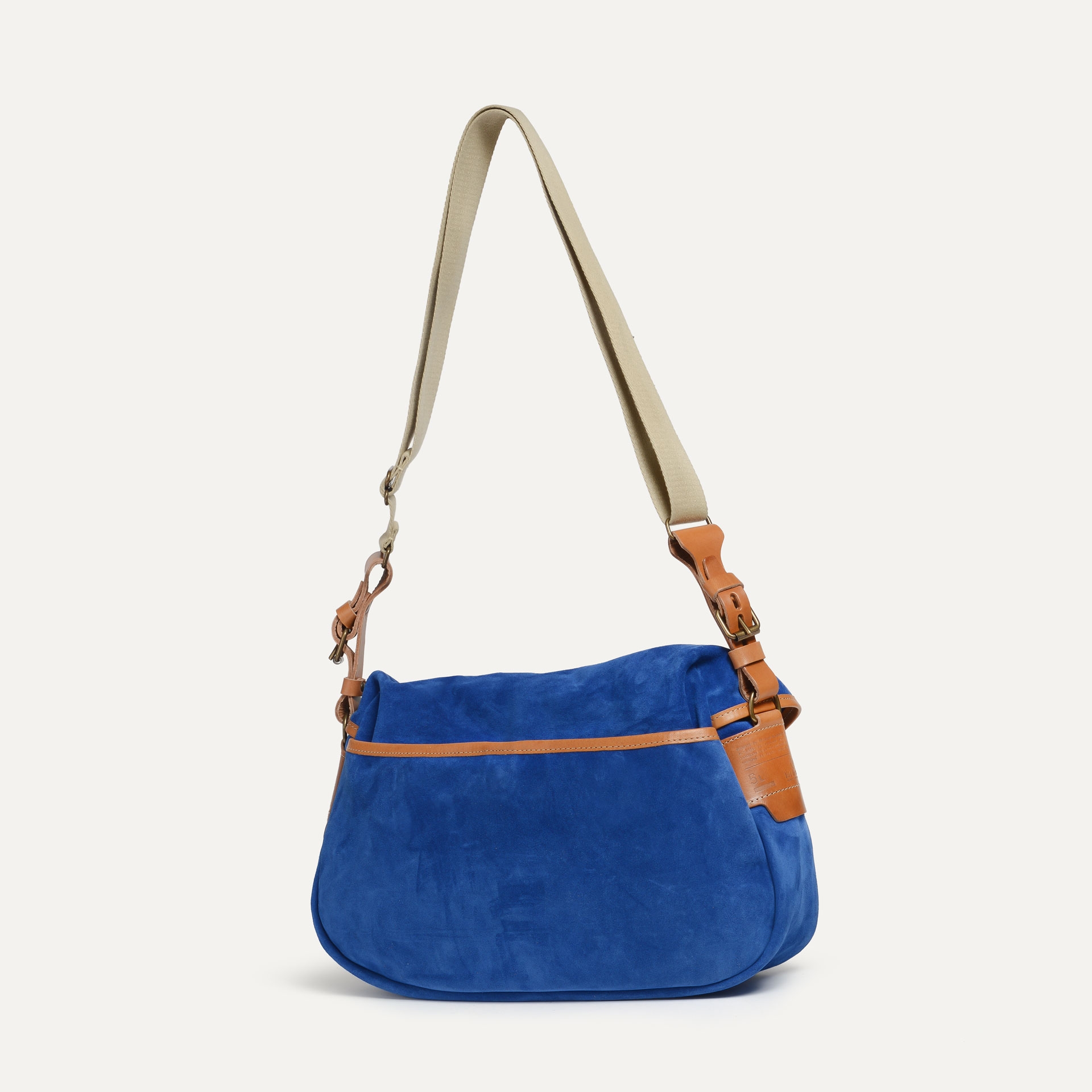 Musette des Fischers S / Veloursleder - Absolut Blau (image n°3)