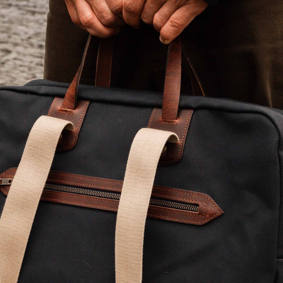 Missak Flieger Reisetasche - Marineblau BM (image n°6)