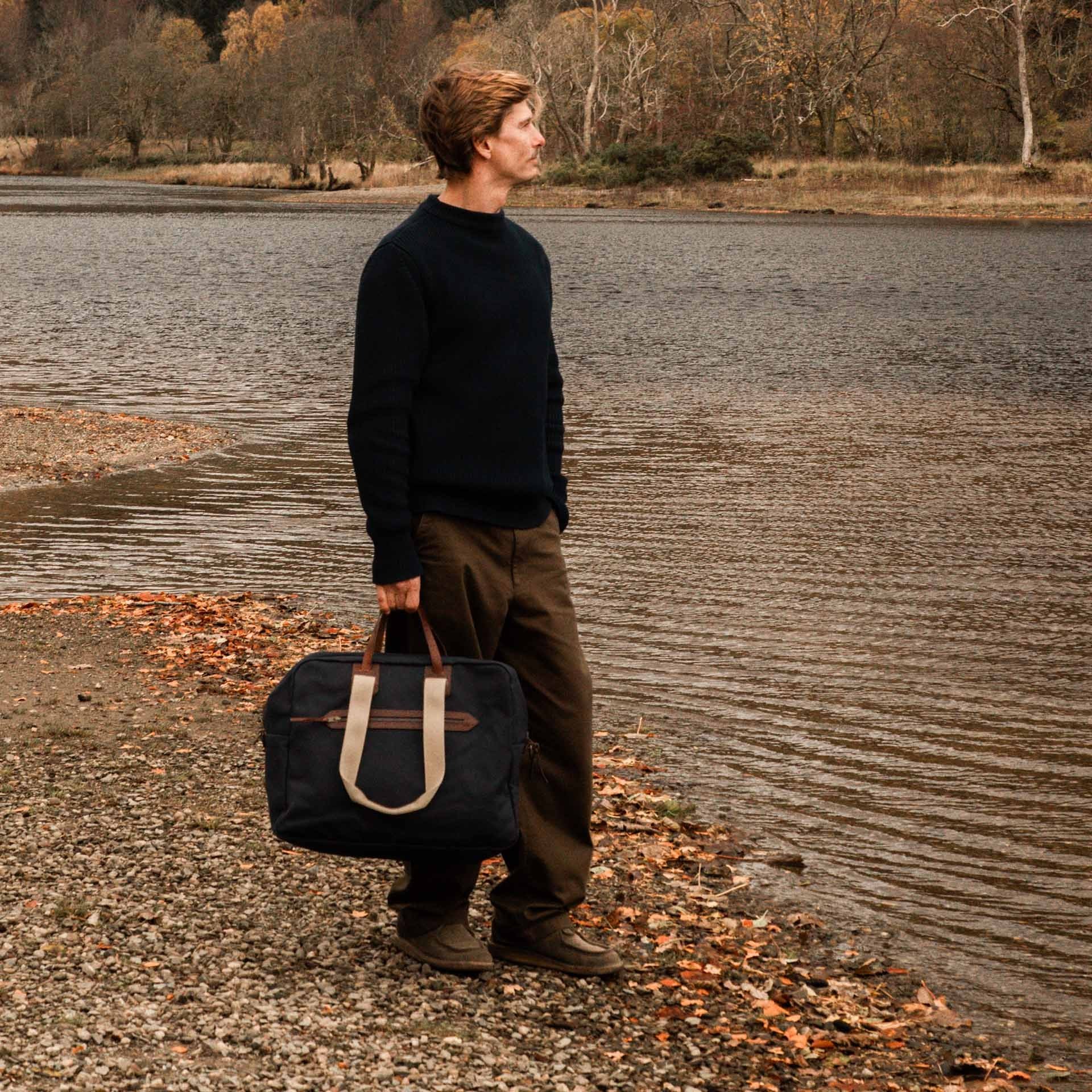 Missak aviator travel bag - Navy Blue BM (image n°5)