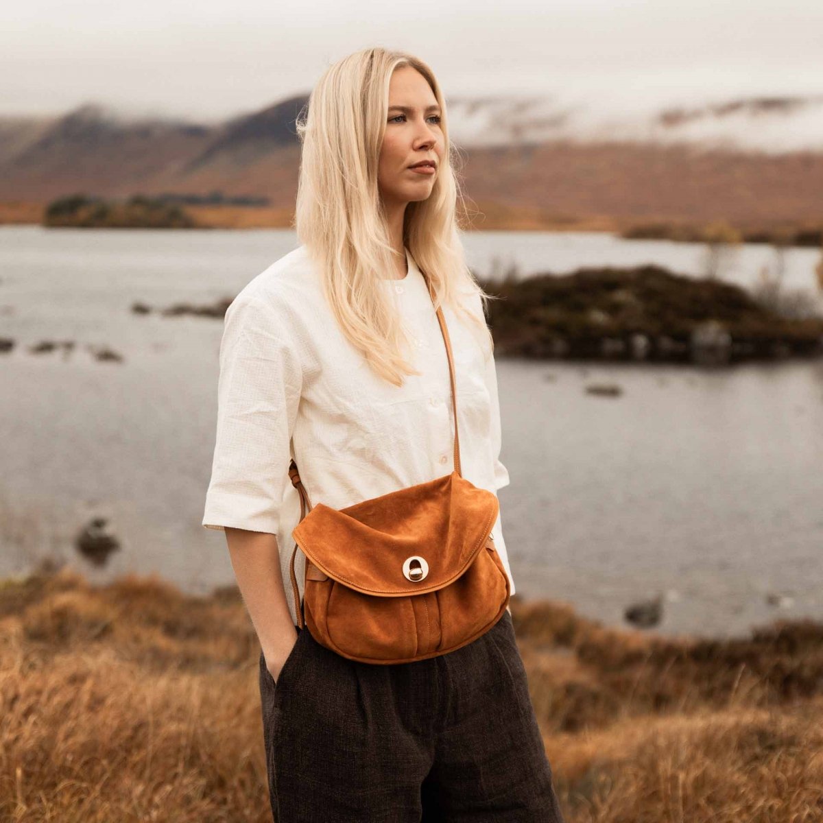 Soft musette S Janice - Ocker (image n°6)