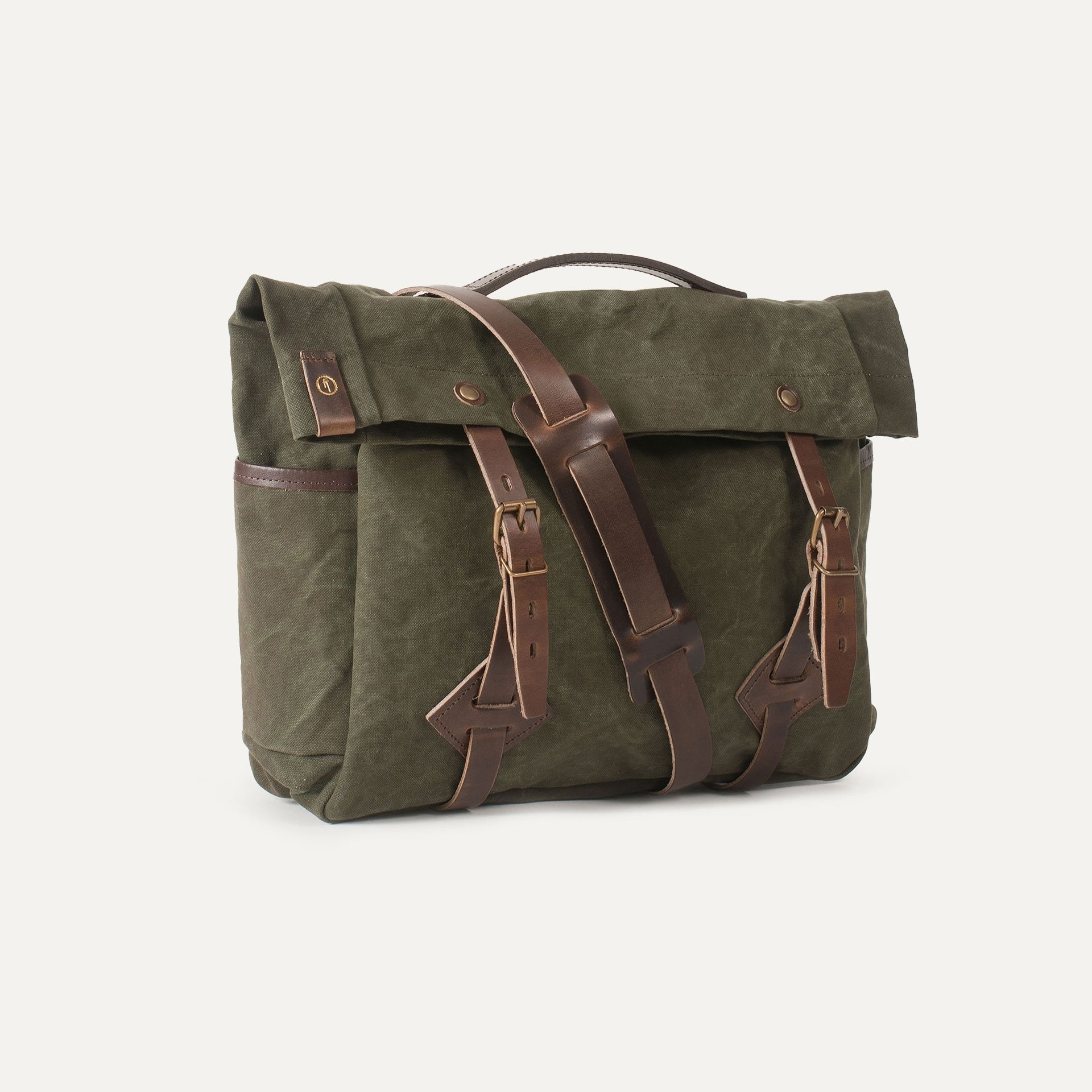 Gaston tool bag - “Musette” - Dark Khaki stonewashed (image n°1)
