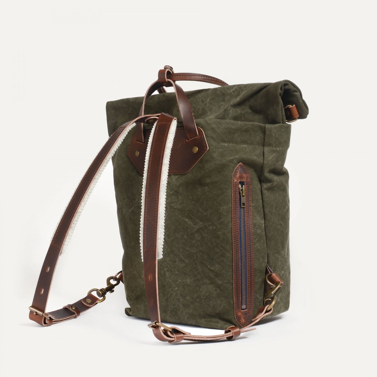 Sac à dos Woody 25L - Kaki Foncé stonewashed (image n°2)