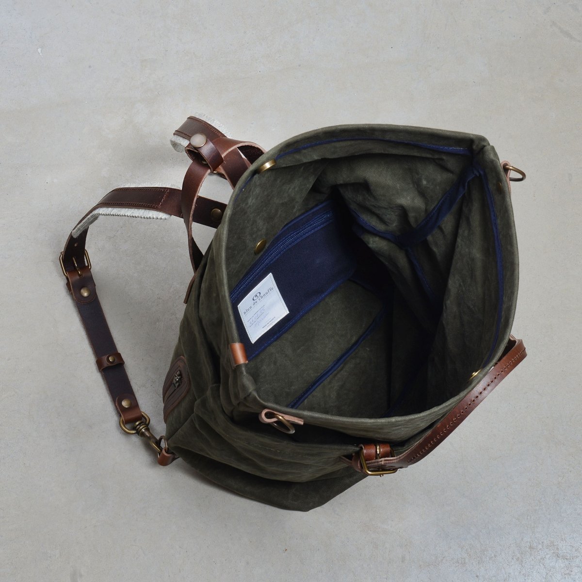Sac à dos Woody 25L - Kaki Foncé stonewashed (image n°4)
