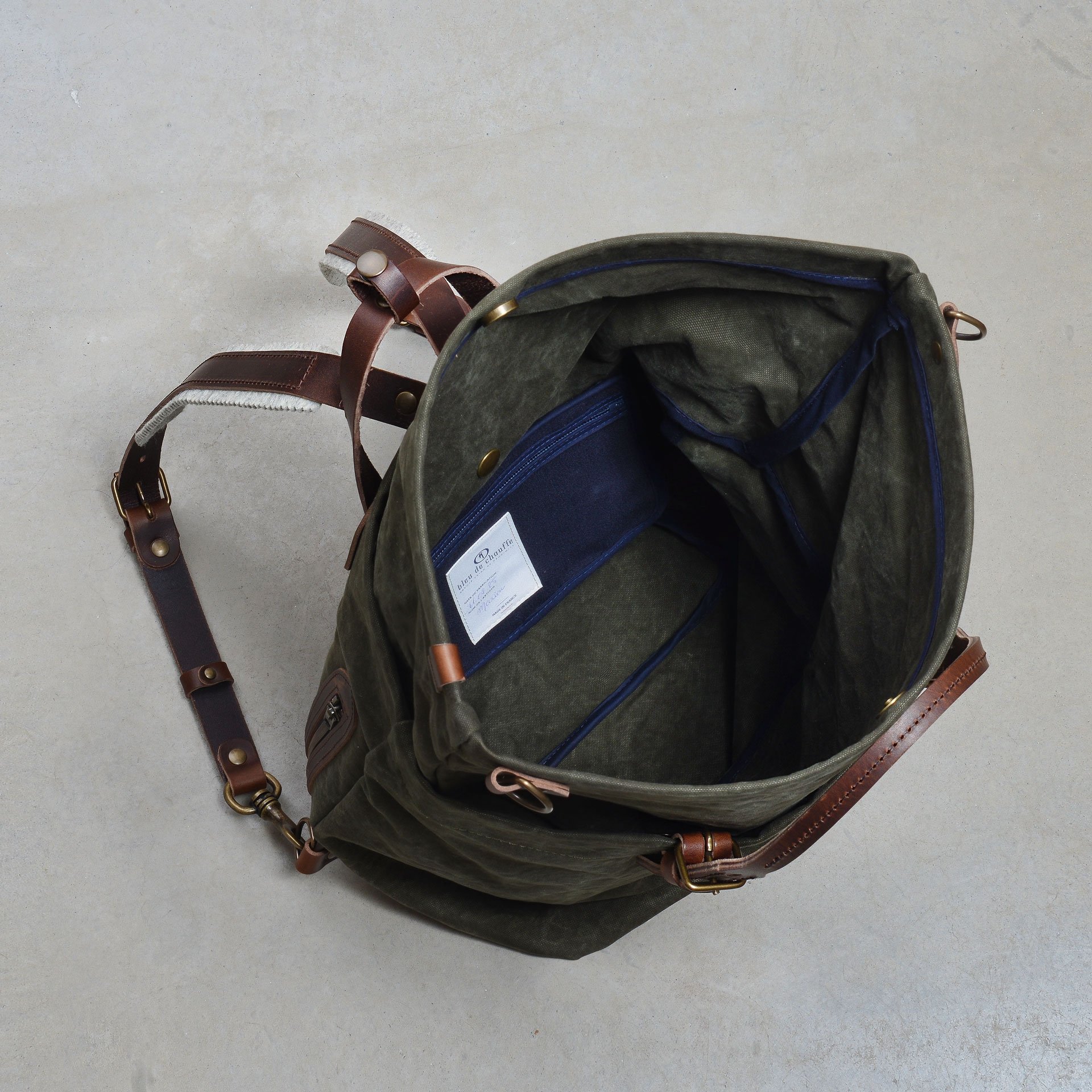 Sac à dos Woody 25L - Kaki Foncé stonewashed (image n°4)