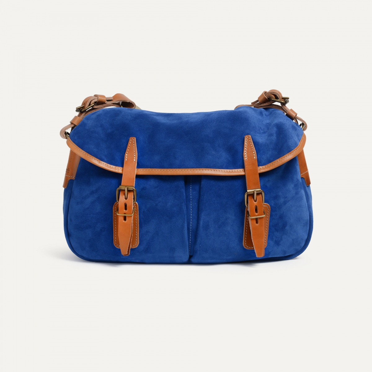 Musette des Fischers S / Veloursleder - Absolut Blau (image n°1)