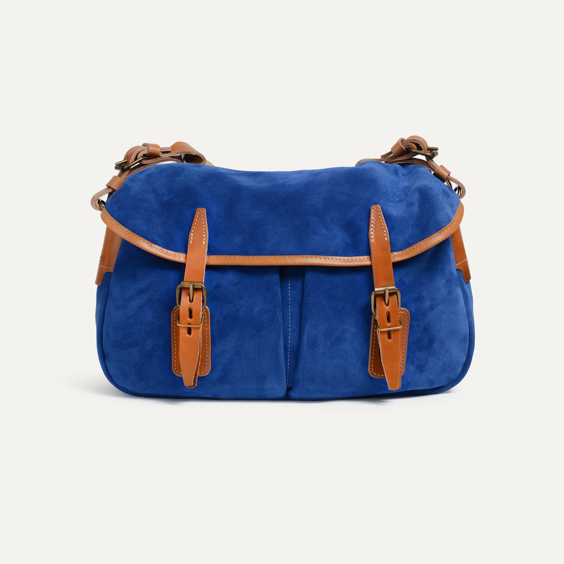Musette des Fischers S / Veloursleder - Absolut Blau (image n°1)