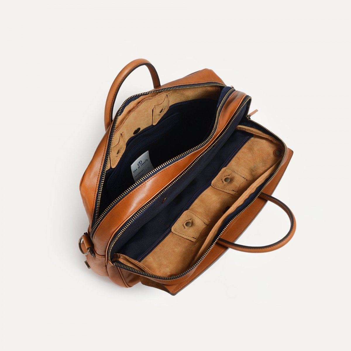 Sac business Zeppo - Havane / Ligne Epure (image n°5)