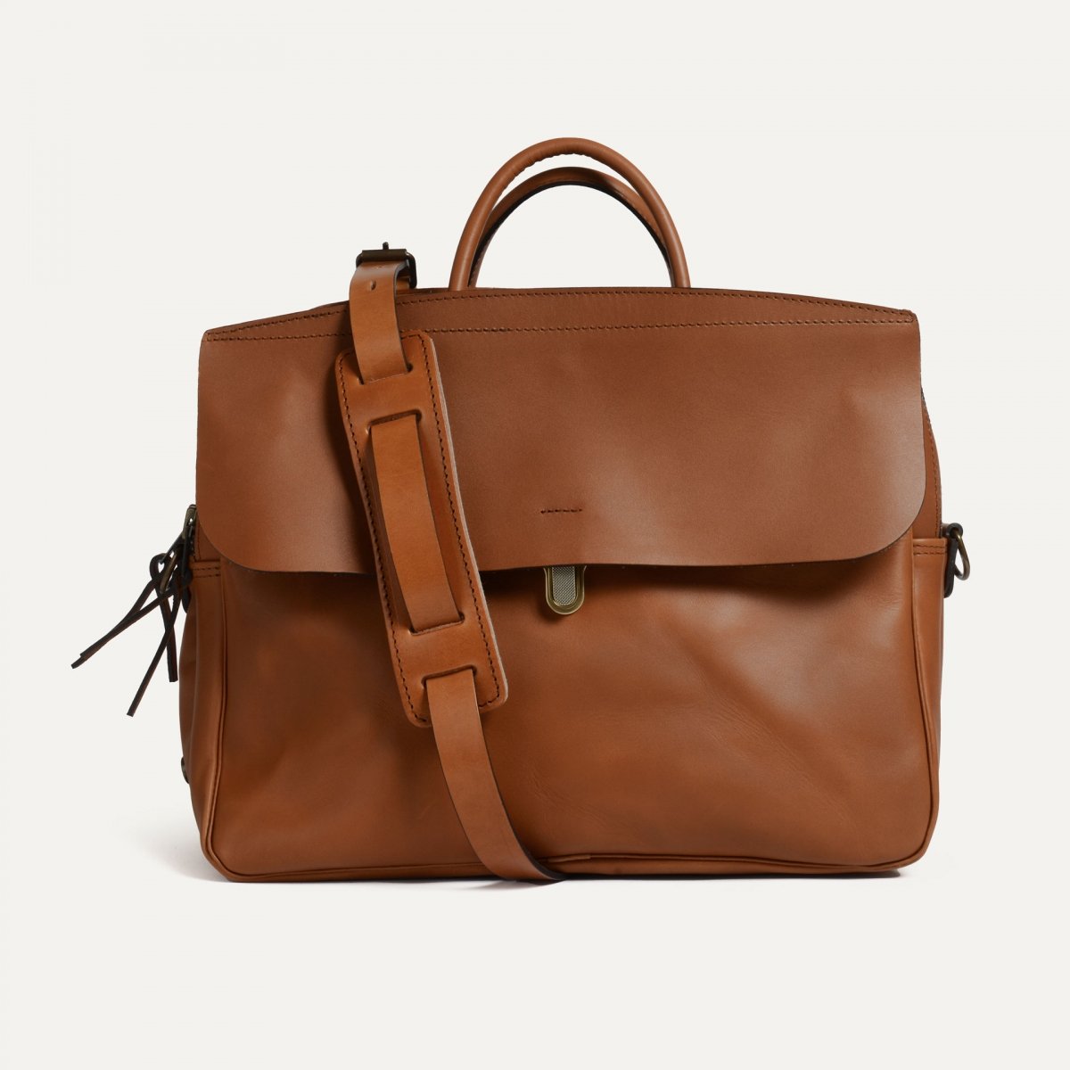 Sac business Zeppo - Havane / Ligne Epure (image n°2)