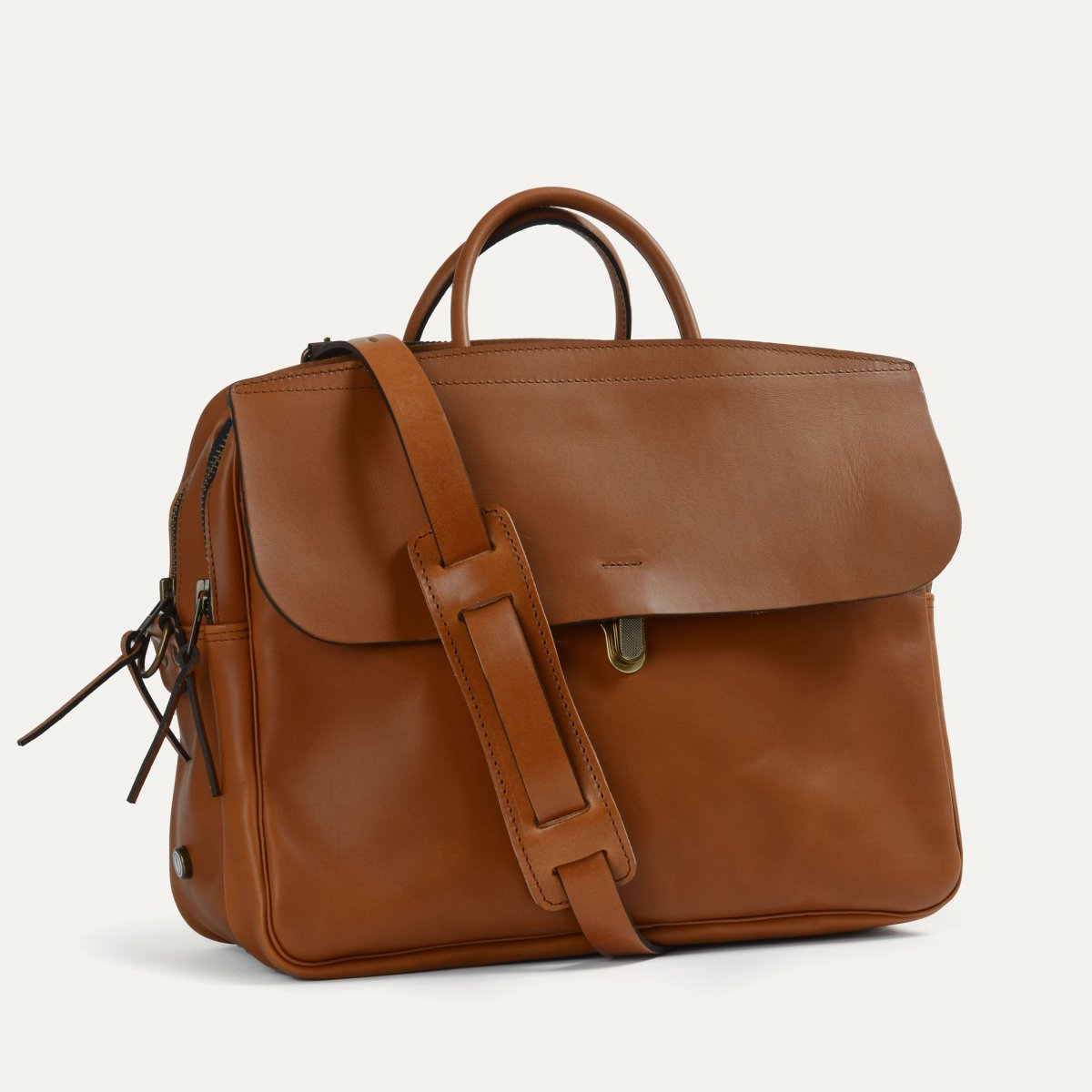 Sac business Zeppo - Havane / Ligne Epure (image n°1)