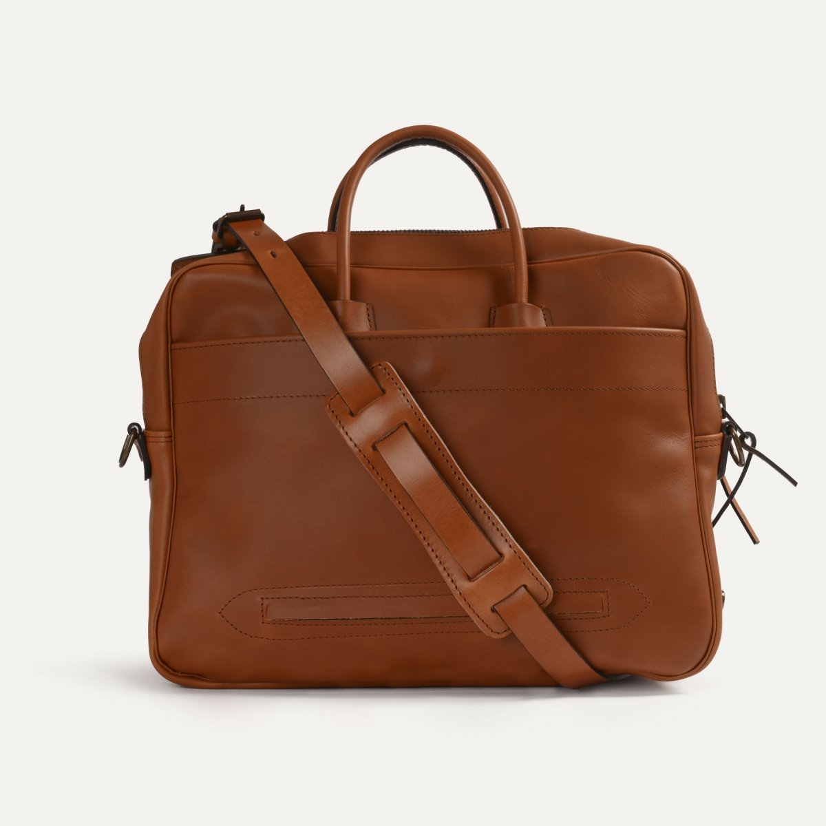 Sac business Zeppo - Havane / Ligne Epure (image n°3)