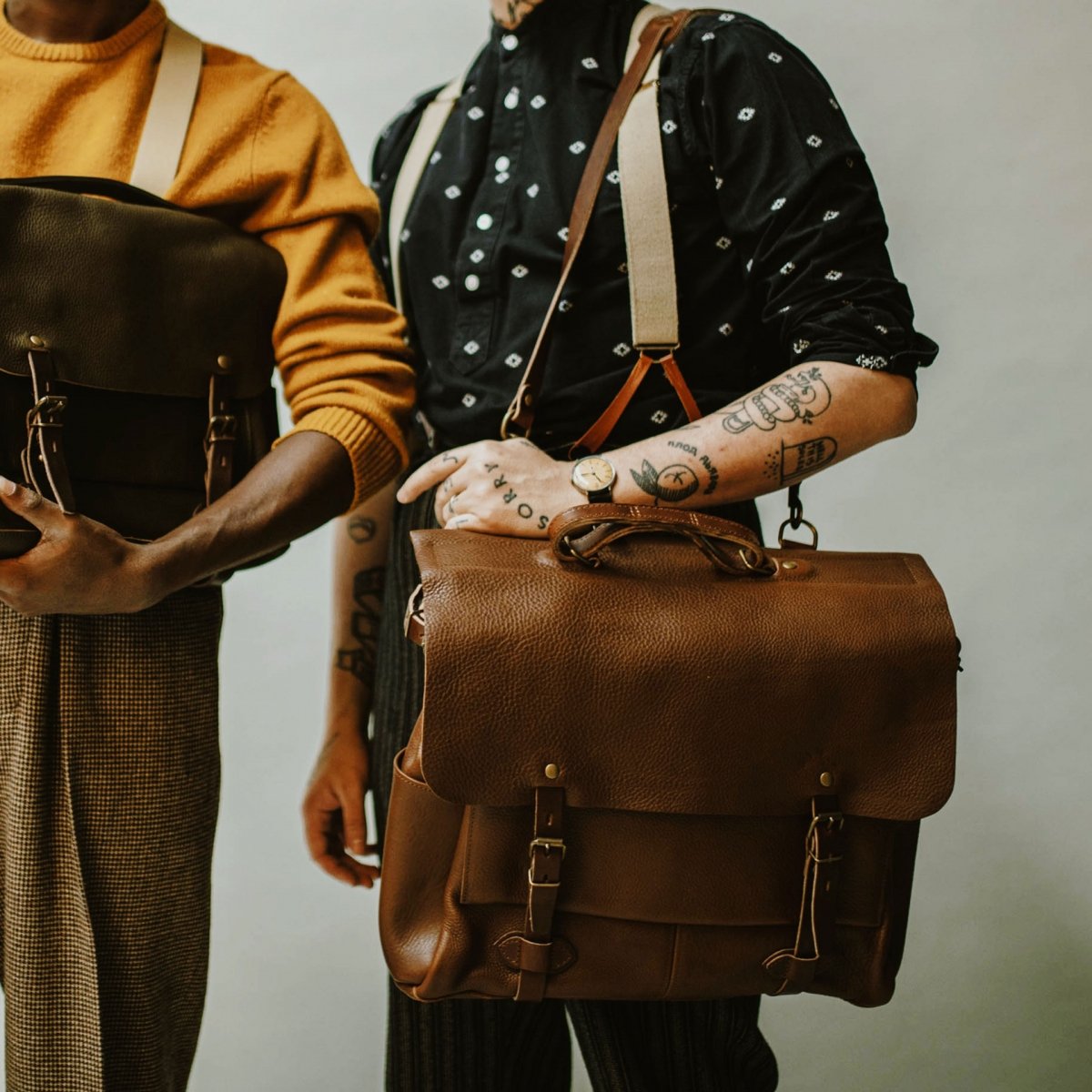 48h Irving Executive Postman bag - Amber Brown (image n°8)