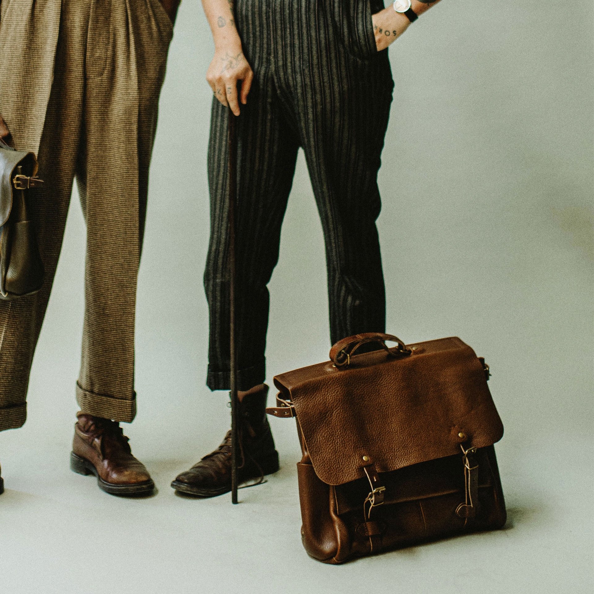 48h Irving Executive Postman bag - Amber Brown (image n°7)