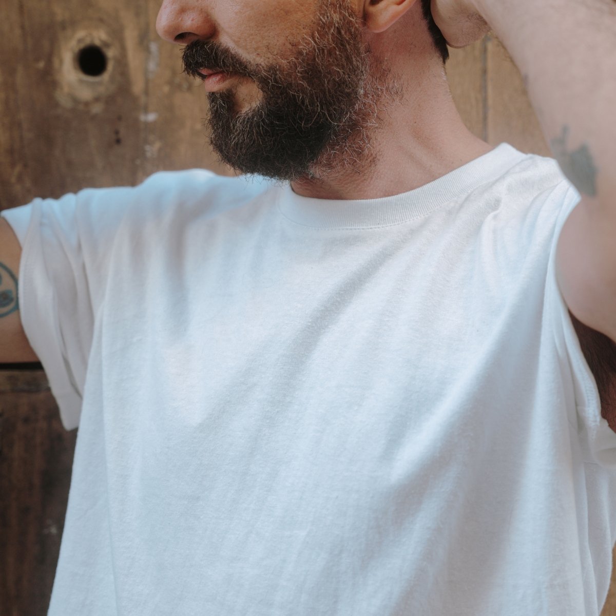 Le T Shirt chanvre coton MWC - Blanc (image n°5)