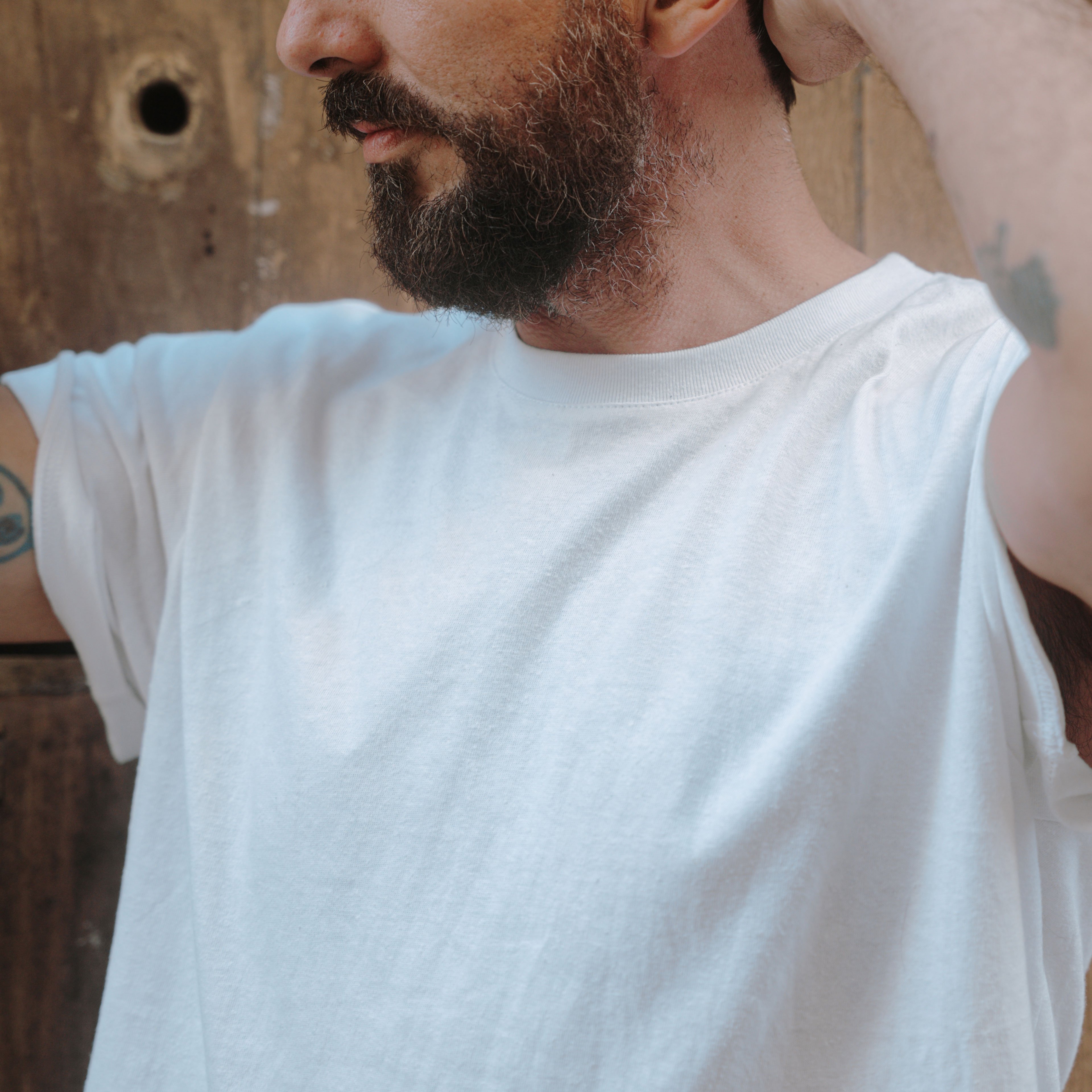 Le T Shirt chanvre coton MWC - Blanc (image n°5)