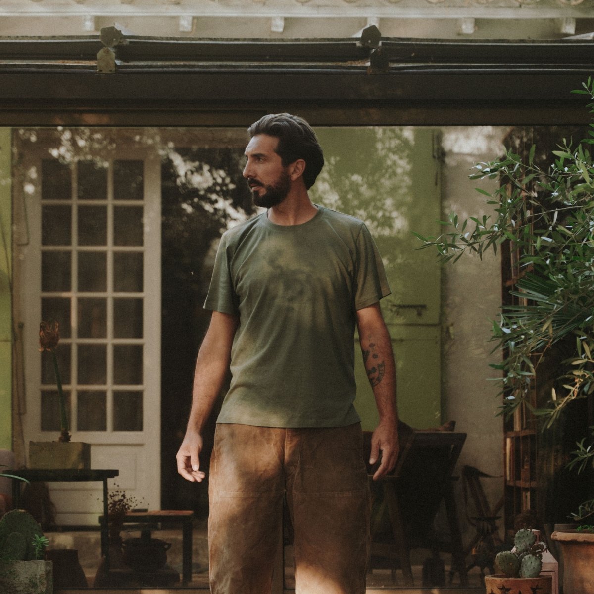 The MWC cotton hemp T Shirt - Khaki (image n°6)