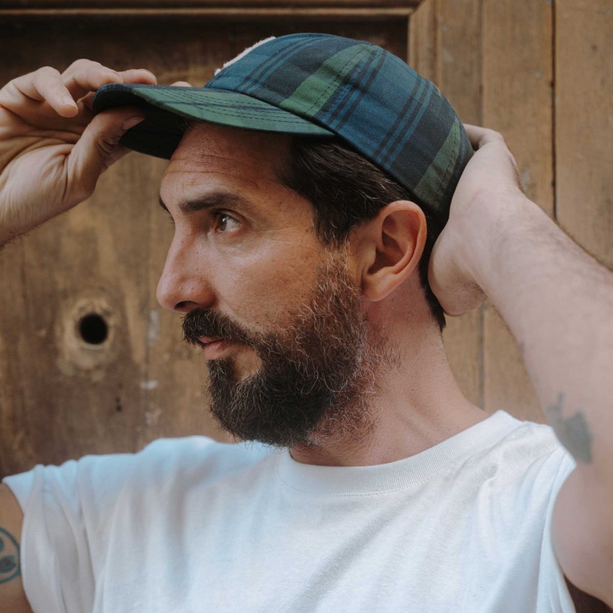 Gaspard Cap - Tartan Navy Blue (image n°4)