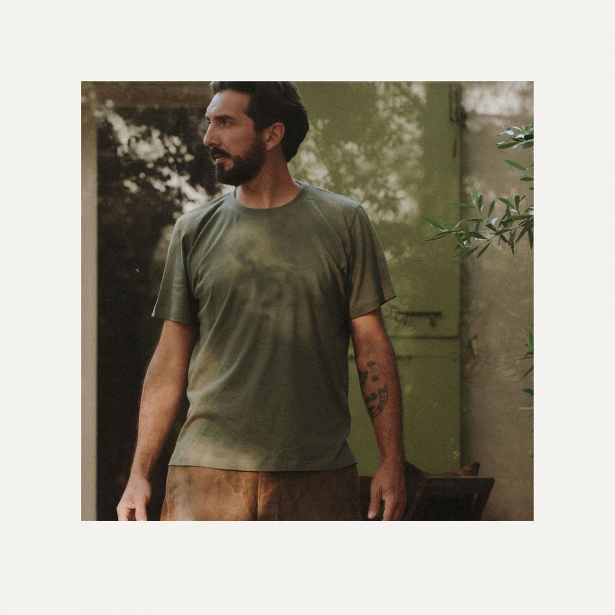 The MWC cotton hemp T Shirt - Khaki (image n°2)