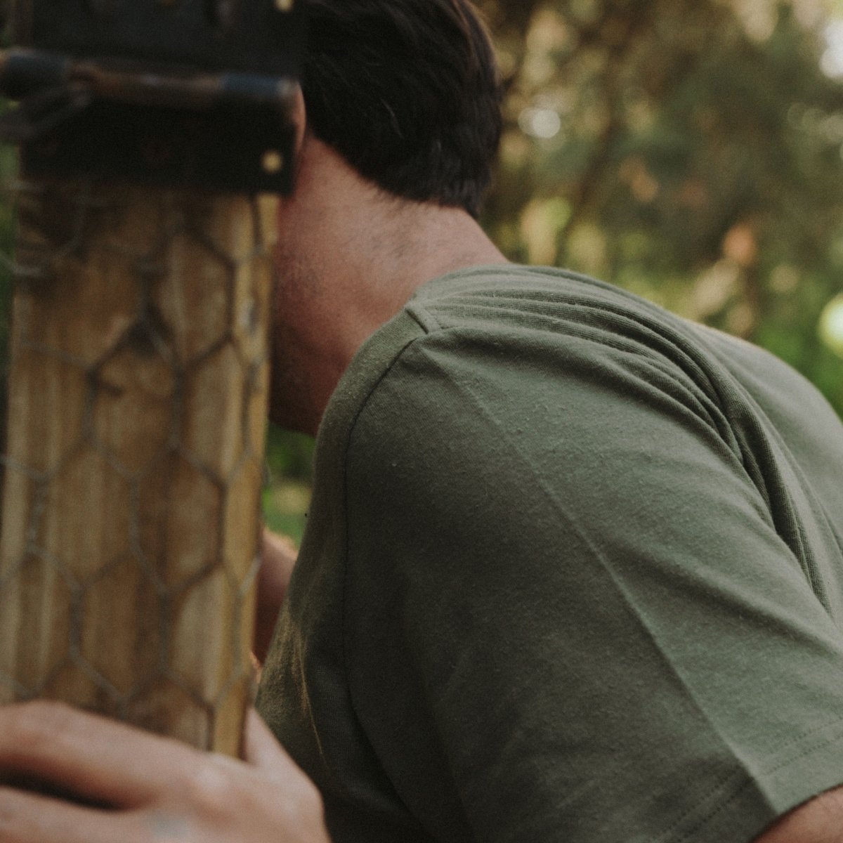 The MWC cotton hemp T Shirt - Khaki (image n°4)